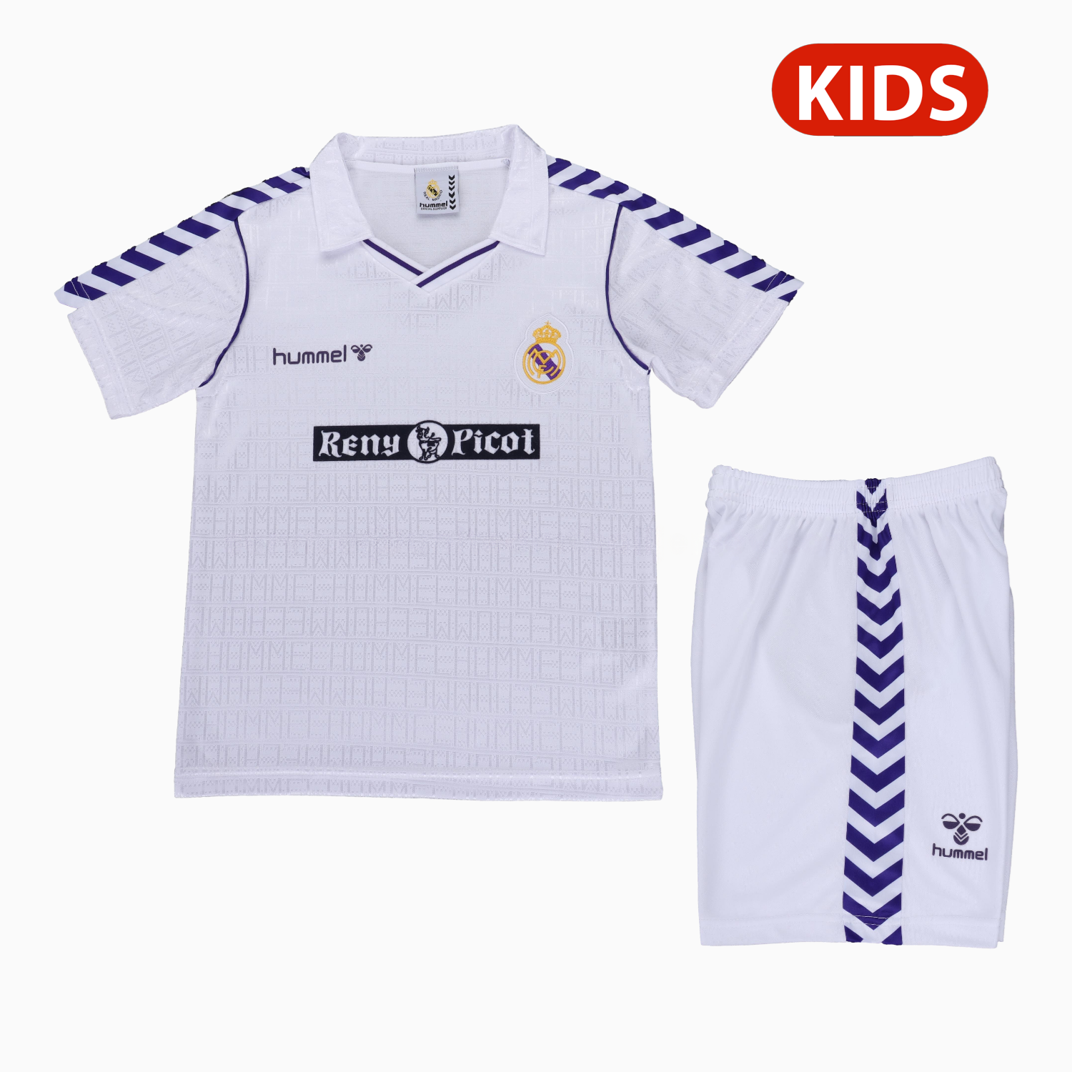 Retro Real Madrid 1988-90 Home Kids Kit - Unitedfutballjersey