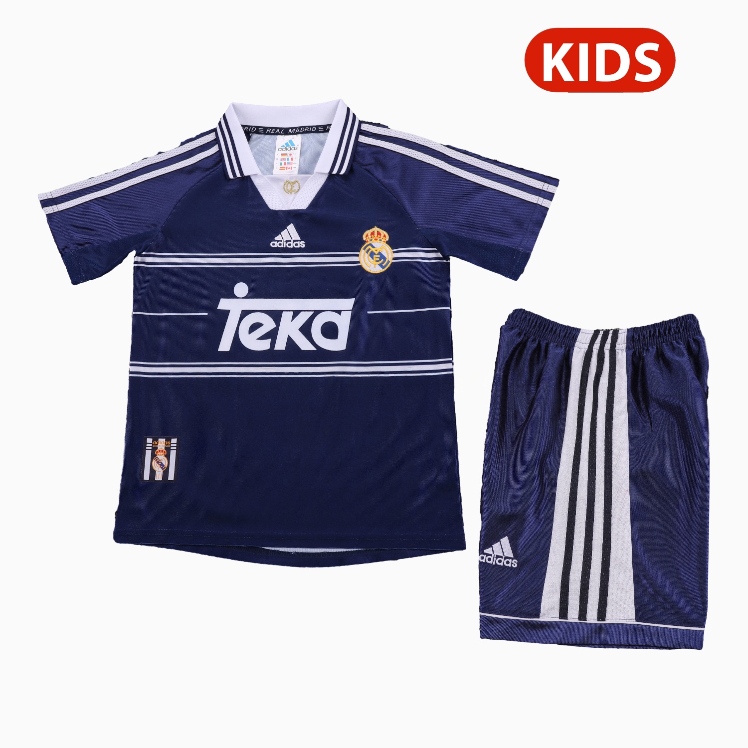 Retro Real Madrid 1998-99 Away Kids Kit - Unitedfutballjersey