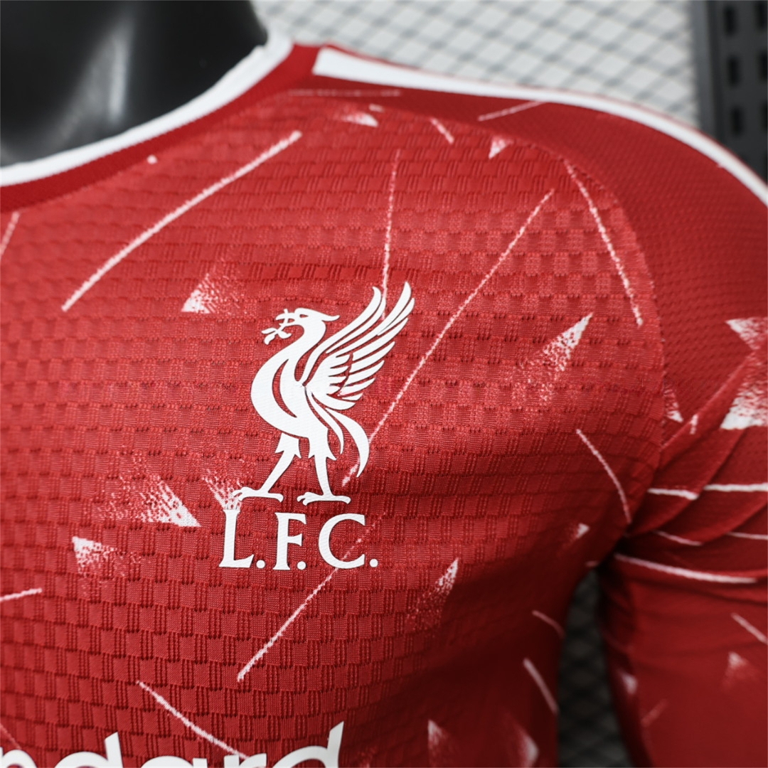 Liver.pool 26-27 Home Long Sleeves Jersey - Player Version - Unitedfutballjersey