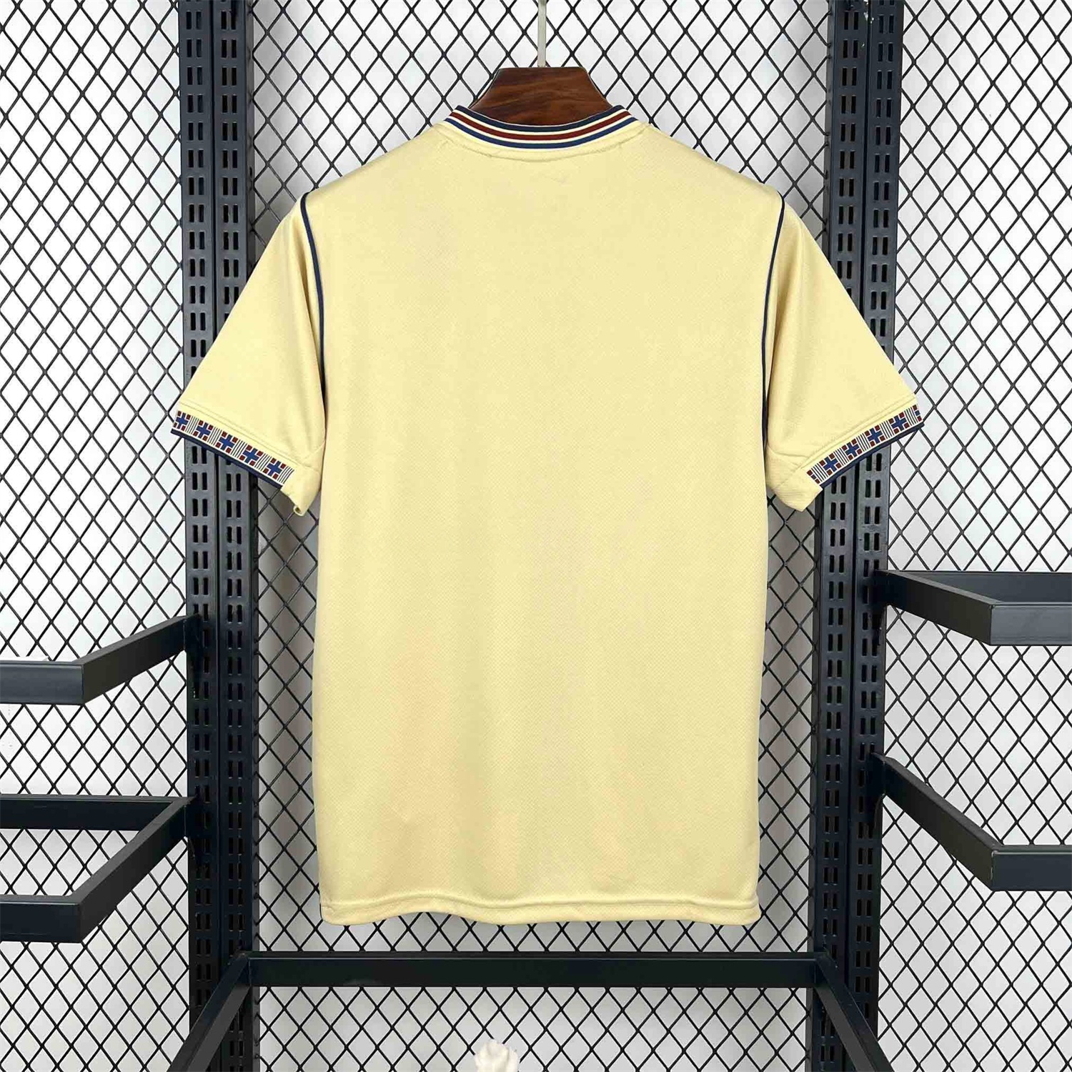 Barcelona 26-27 Blue Vertical Stripes Yellow Jersey - Fans Version - Unitedfutballjersey