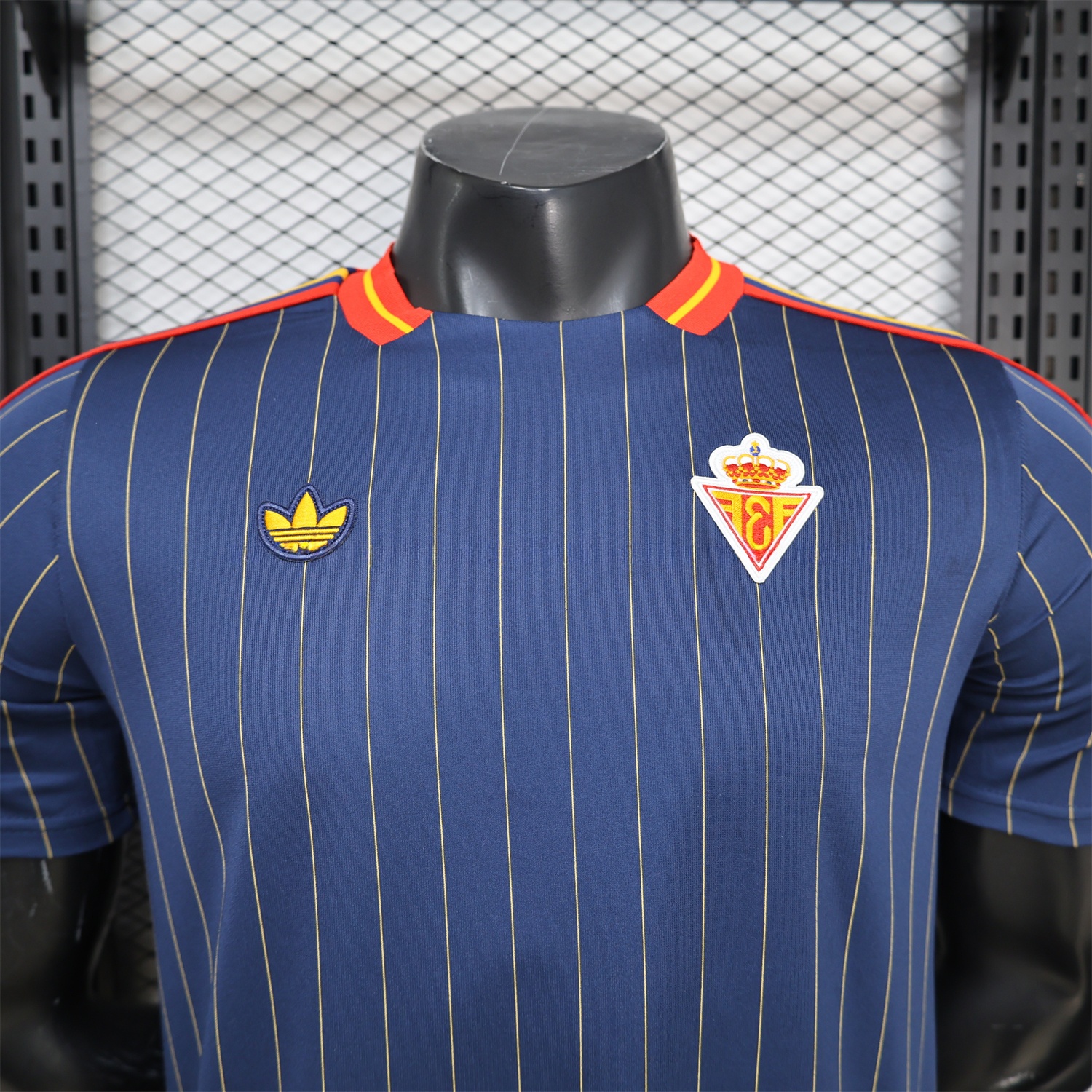 Spain 2026 Terrace Icon Retro Casual Style Deep Blue Jersey - Player Version - Unitedfutballjersey