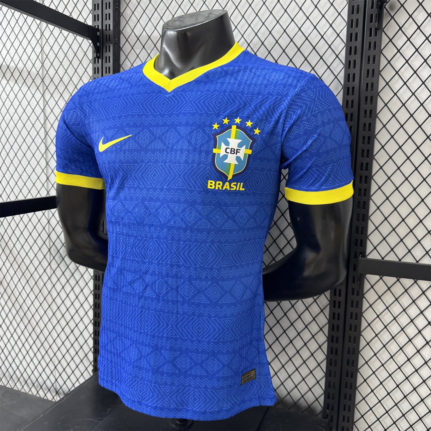 Brazil 2026 Diamond Texture Blue Special Jersey - Player Version - Unitedfutballjersey