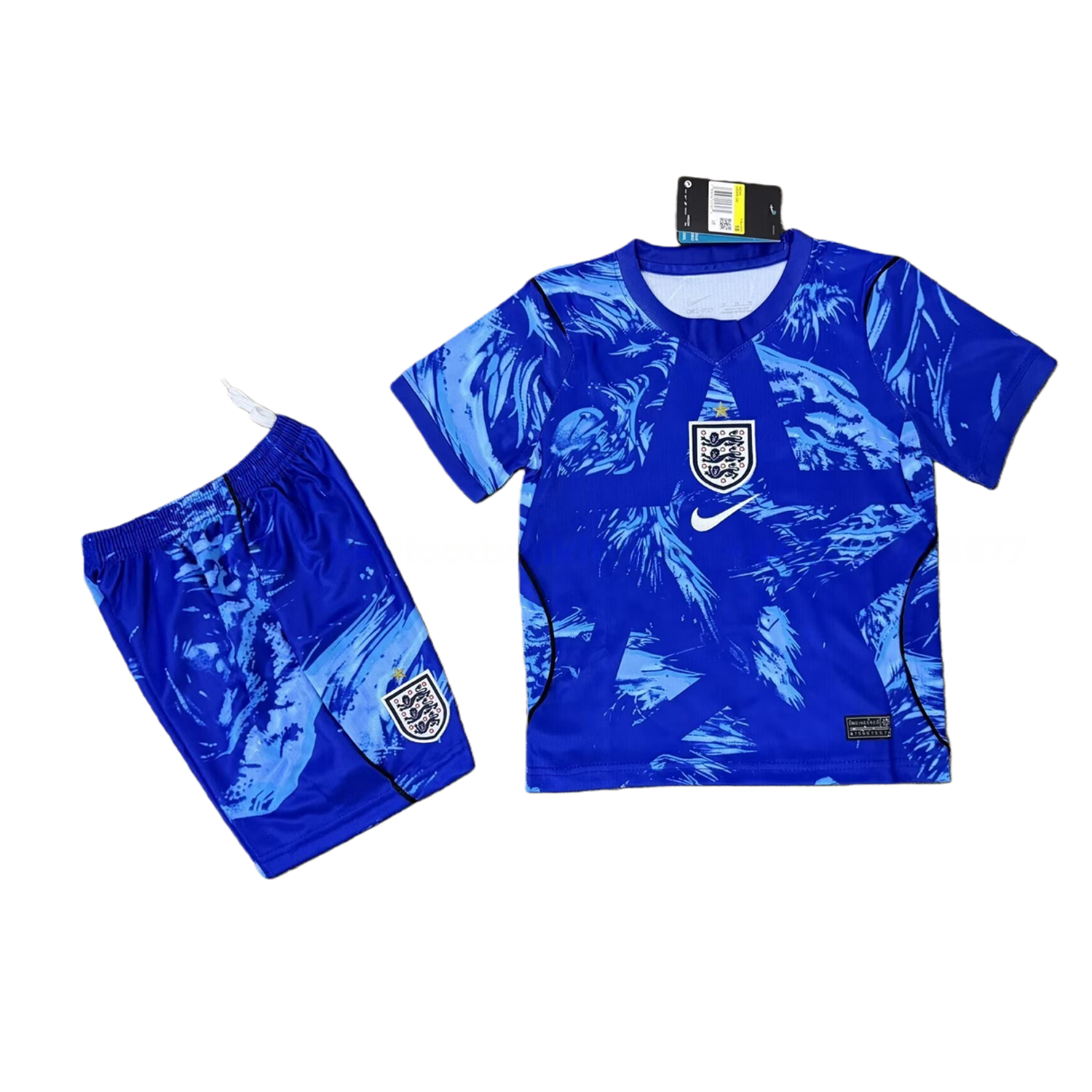England 2026 Blue Goalkeeper Kids Kit - Unitedfutballjersey