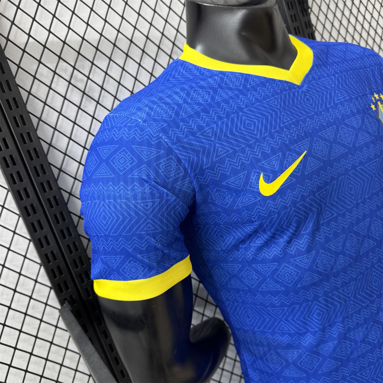 Brazil 2026 Diamond Texture Blue Special Jersey - Player Version - Unitedfutballjersey