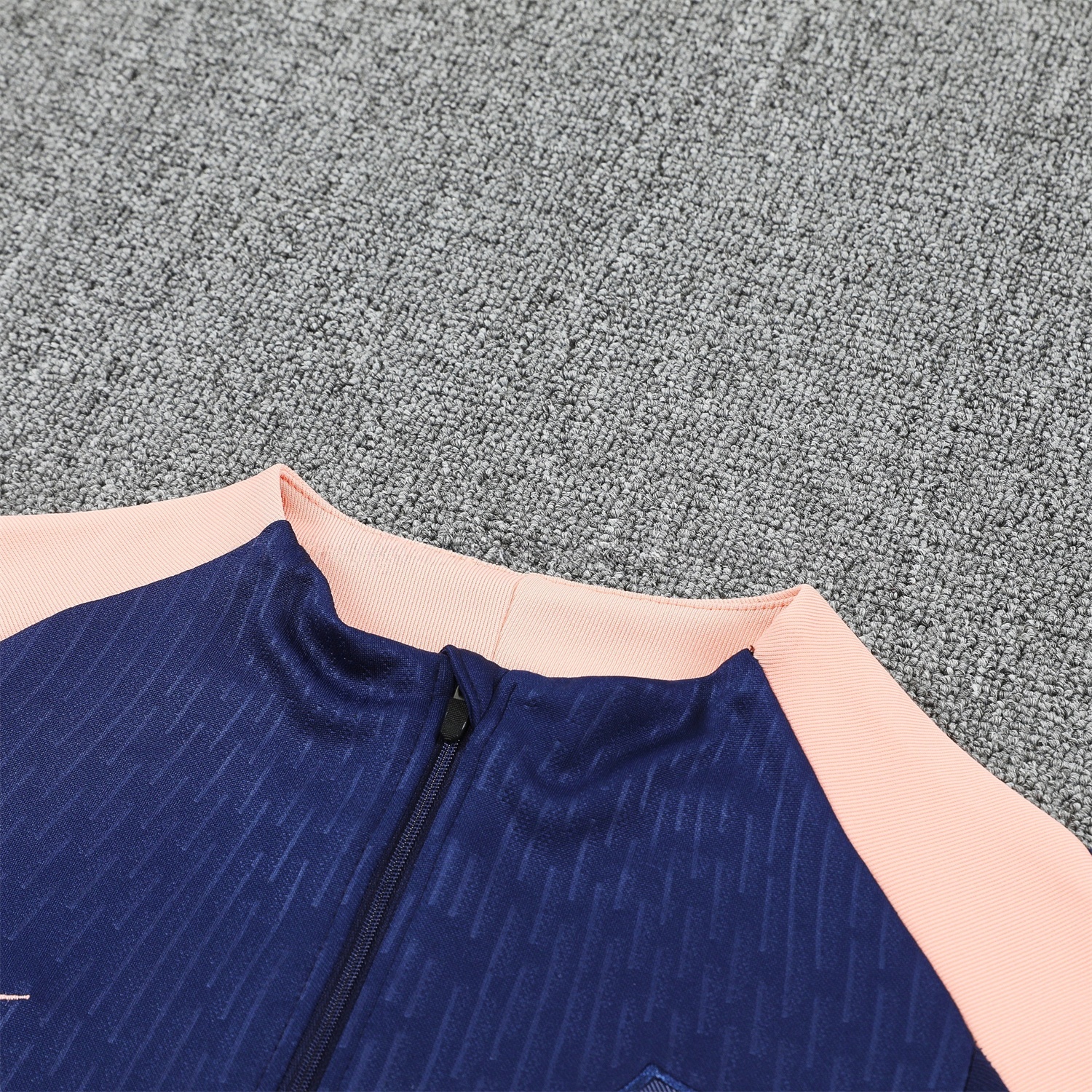 France 2026 Long Sleeve Training Set - Dark With Pink Top and Pants - Unitedfutballjersey