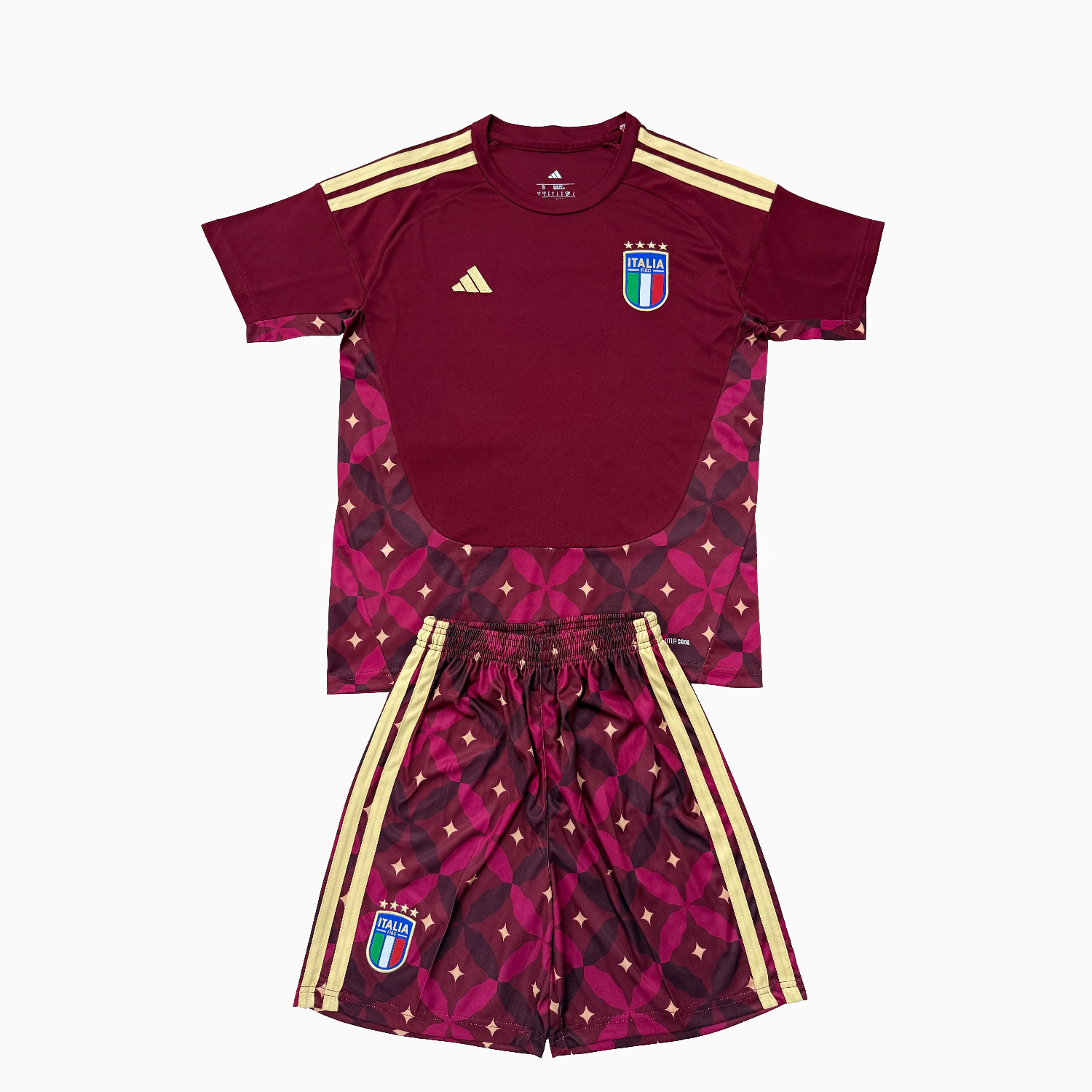 Italy 2026 Goalkeeper Red Men's Adult Jersey Set - Fans Version - Unitedfutballjersey