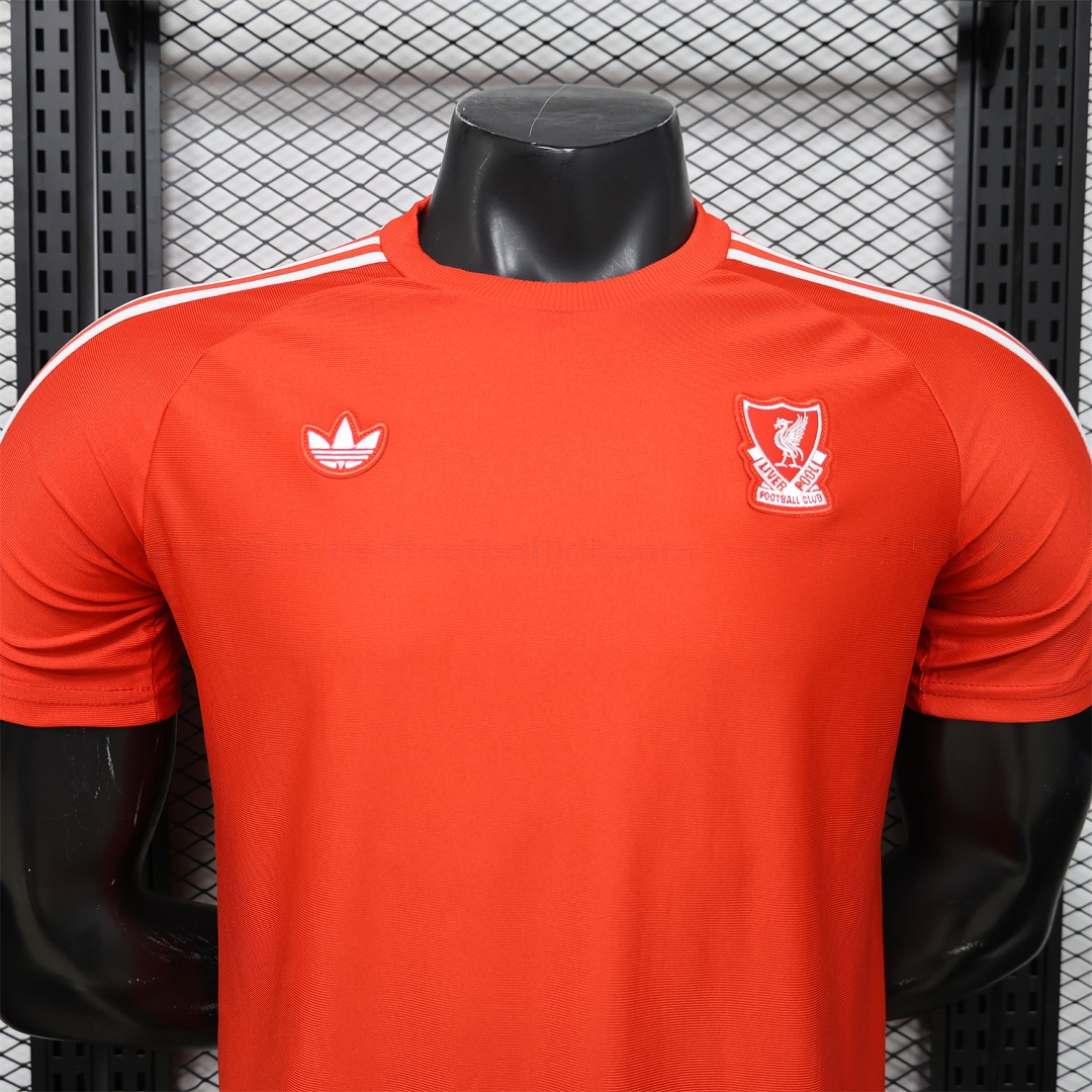 Liver.pool 25-26 Terrace Icon Retro Casual Style Red Jersey - Player Version - Unitedfutballjersey