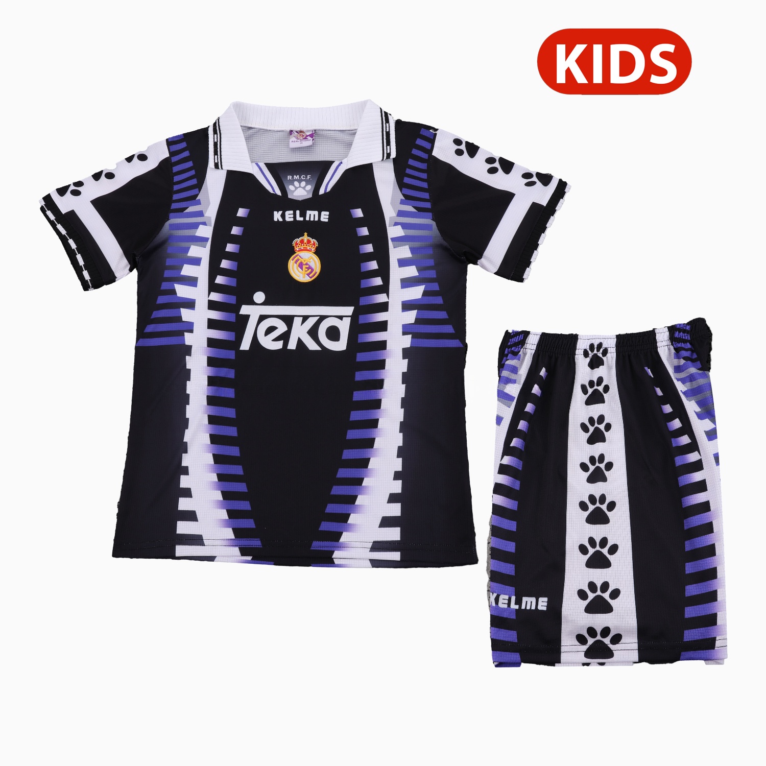 Retro Real Madrid 1997-98 Third Kids Kit - Unitedfutballjersey