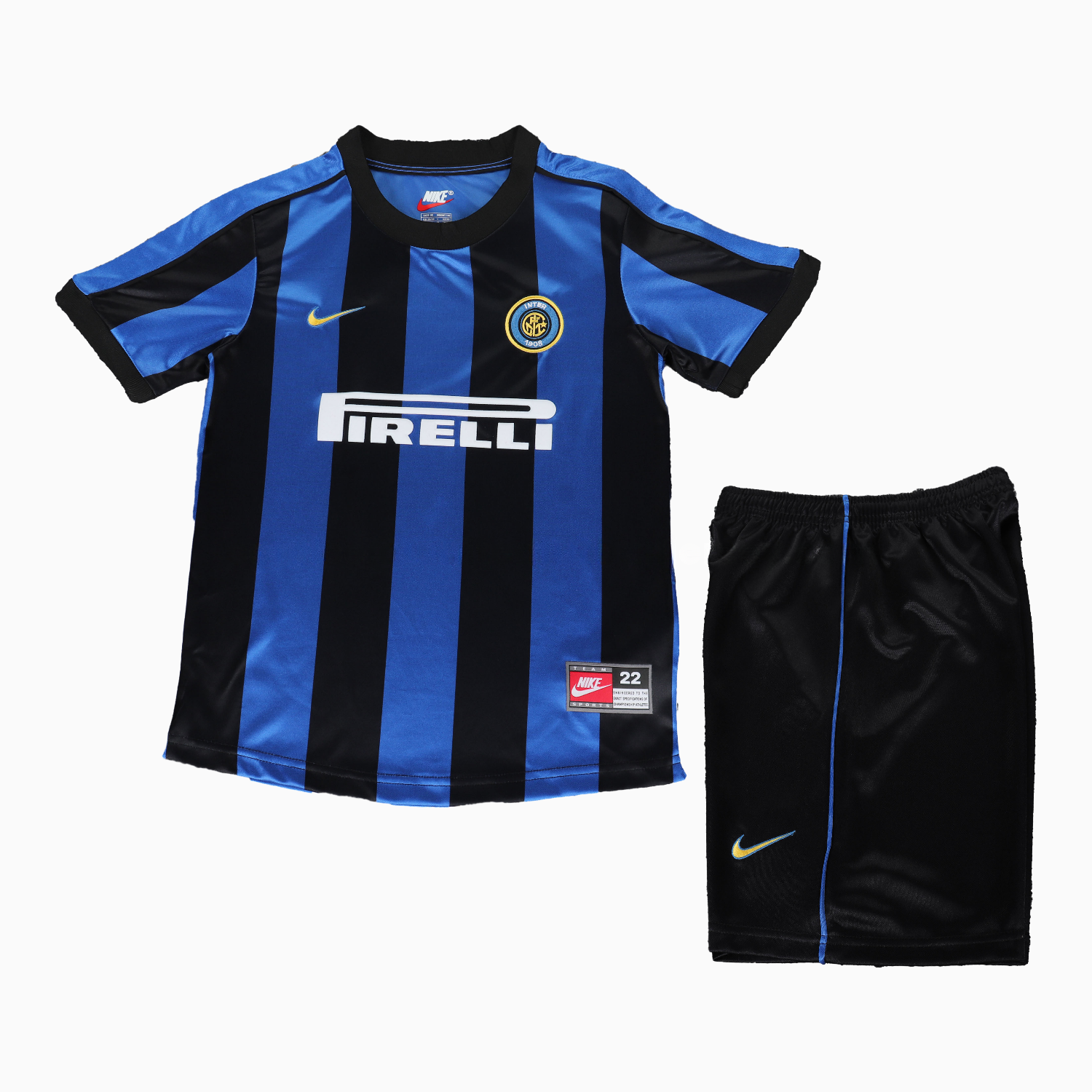 Retro Inter Milan 1999-00 Home Kids Kit - Unitedfutballjersey