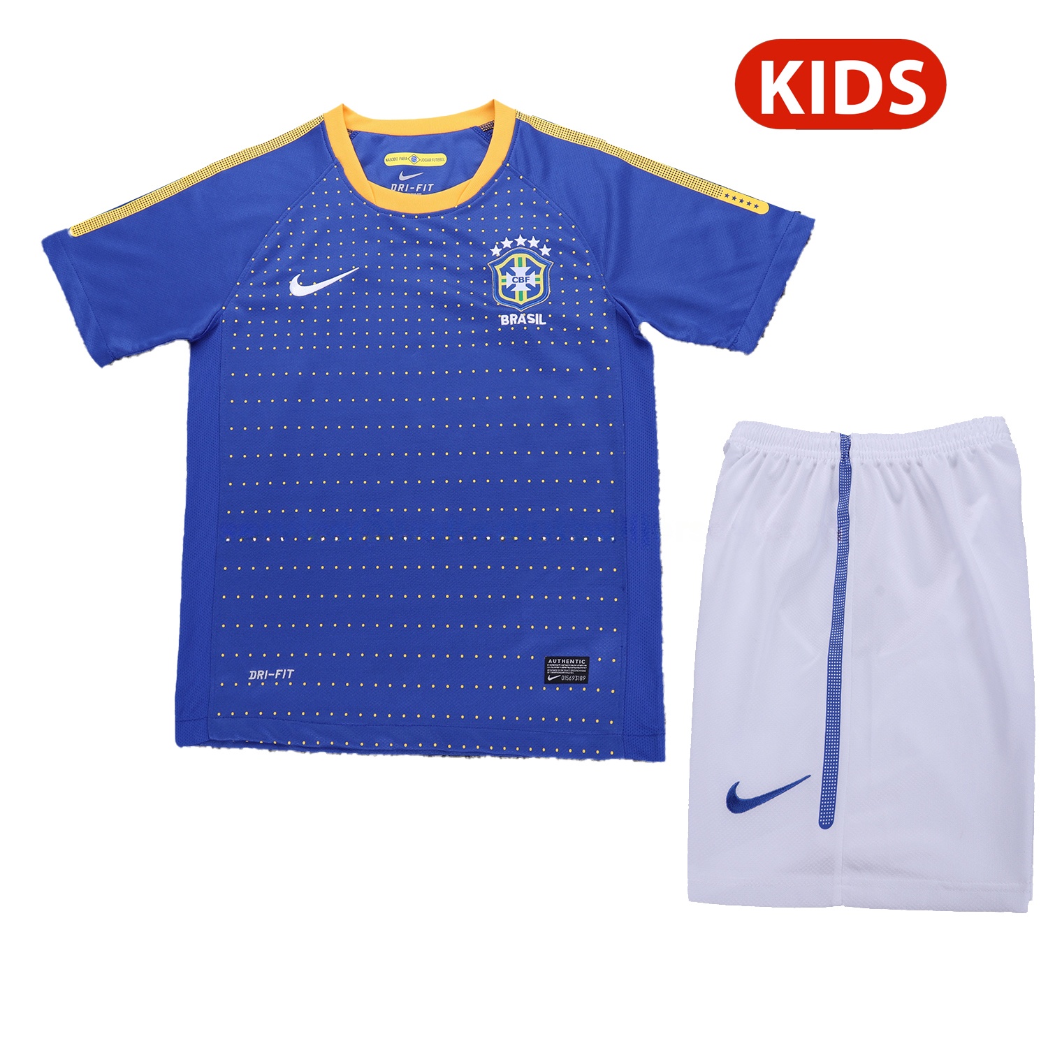 Retro Brazil 2010 Away Kids Kit - Unitedfutballjersey