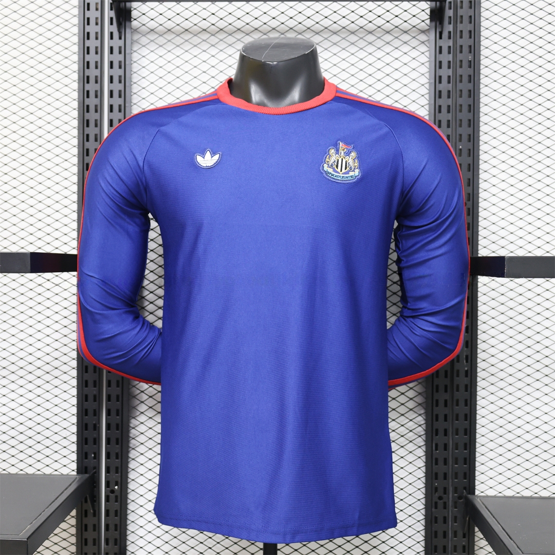 Newcastle United 25-26 Purple-Blue Casual Long Sleeves Jersey - Player Version - Unitedfutballjersey