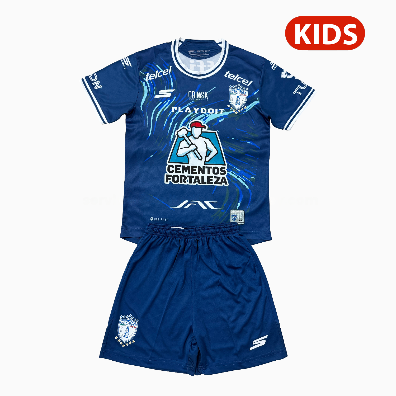 Pachuca 25-26 Away Blue Kids Kit - Unitedfutballjersey