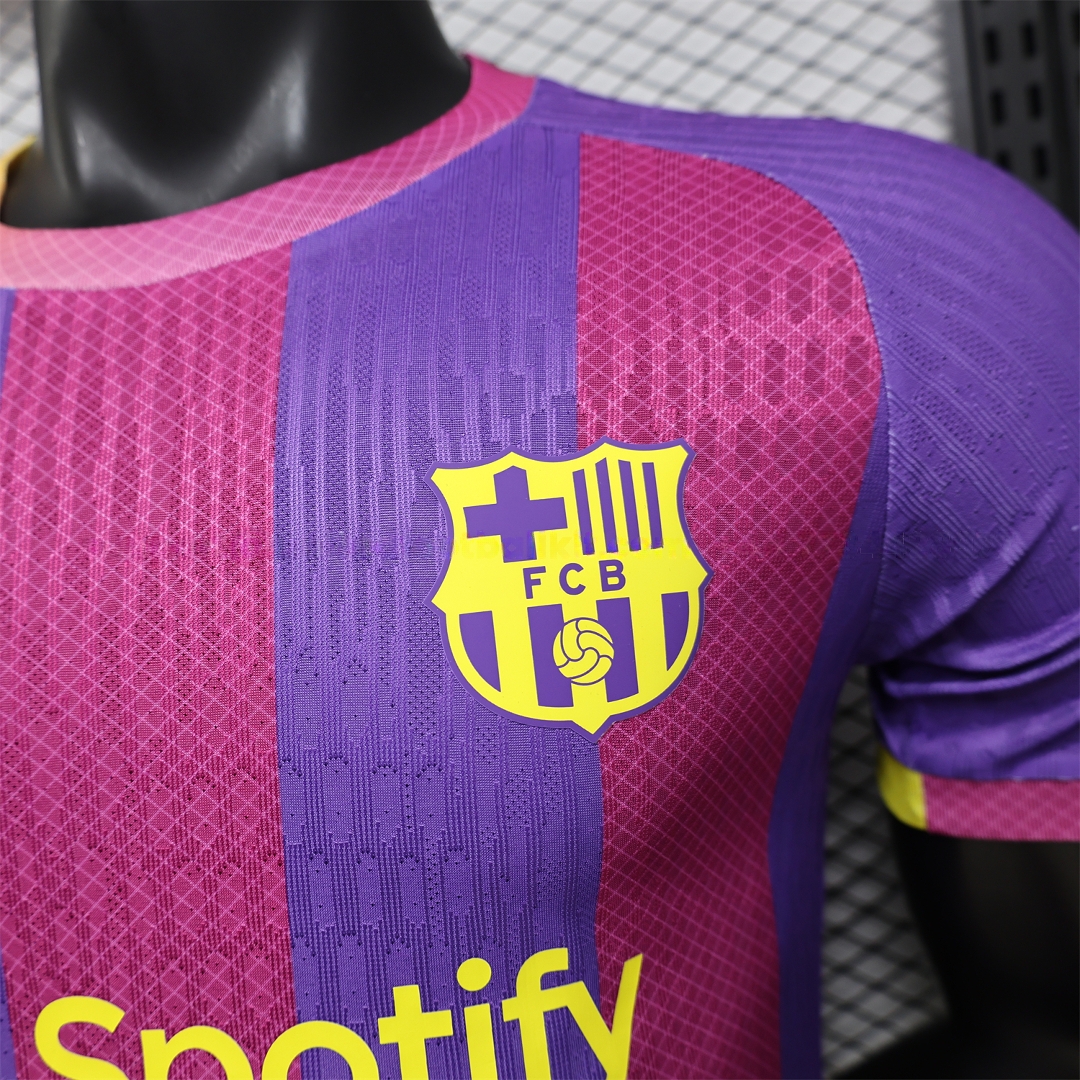 Barcelona 25-26 Purple Pink And Yellow Special Jersey - Player Version - Unitedfutballjersey