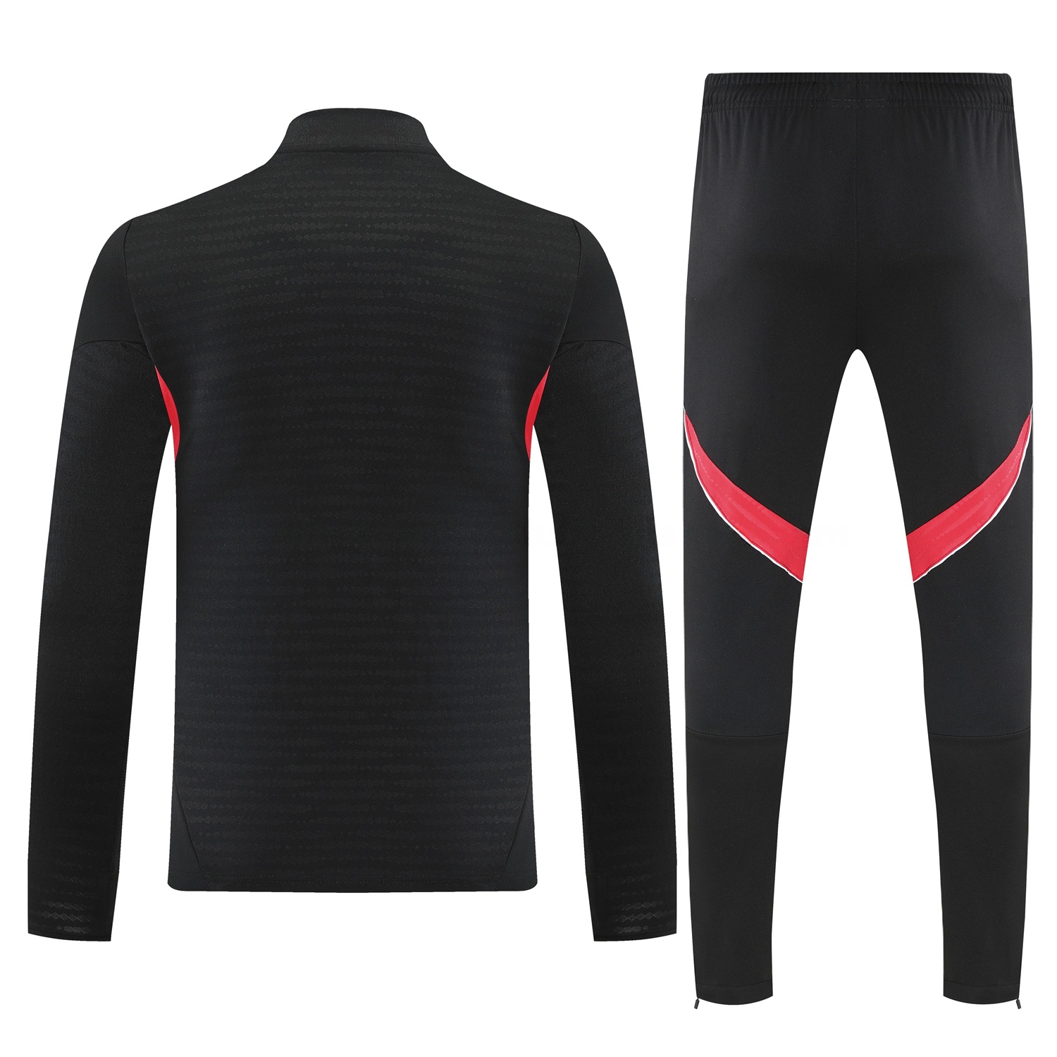 River Plate 25-26 Long Sleeves Training Set - Black With Red Top & Black Pants - Unitedfutballjersey