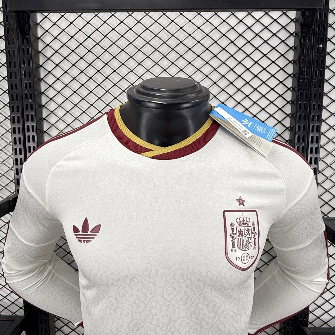 Spain 2026 Away Long Sleeves Jersey - Player Version - Unitedfutballjersey