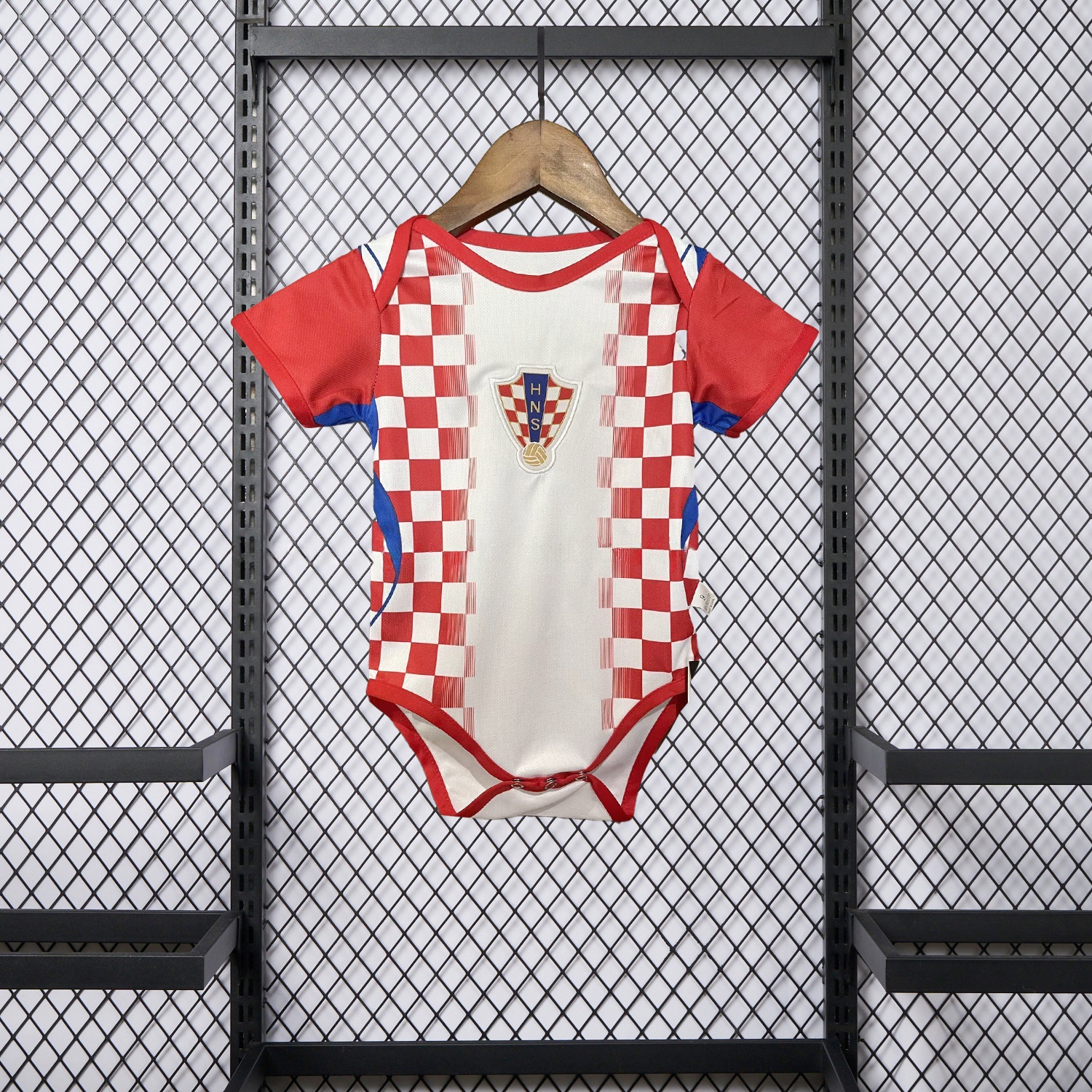 Croatia 2026 Home Baby Crawling Suit - Unitedfutballjersey