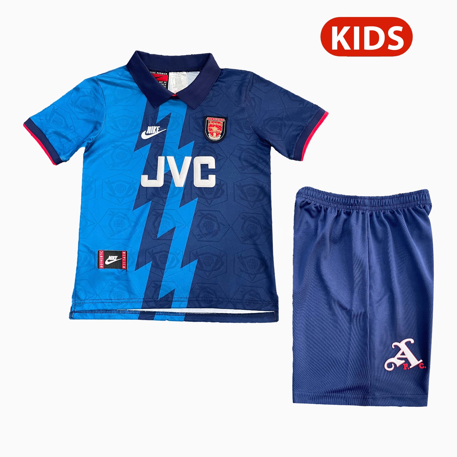 Retro Arsenal 1995-96 Away Kids Kit - Unitedfutballjersey