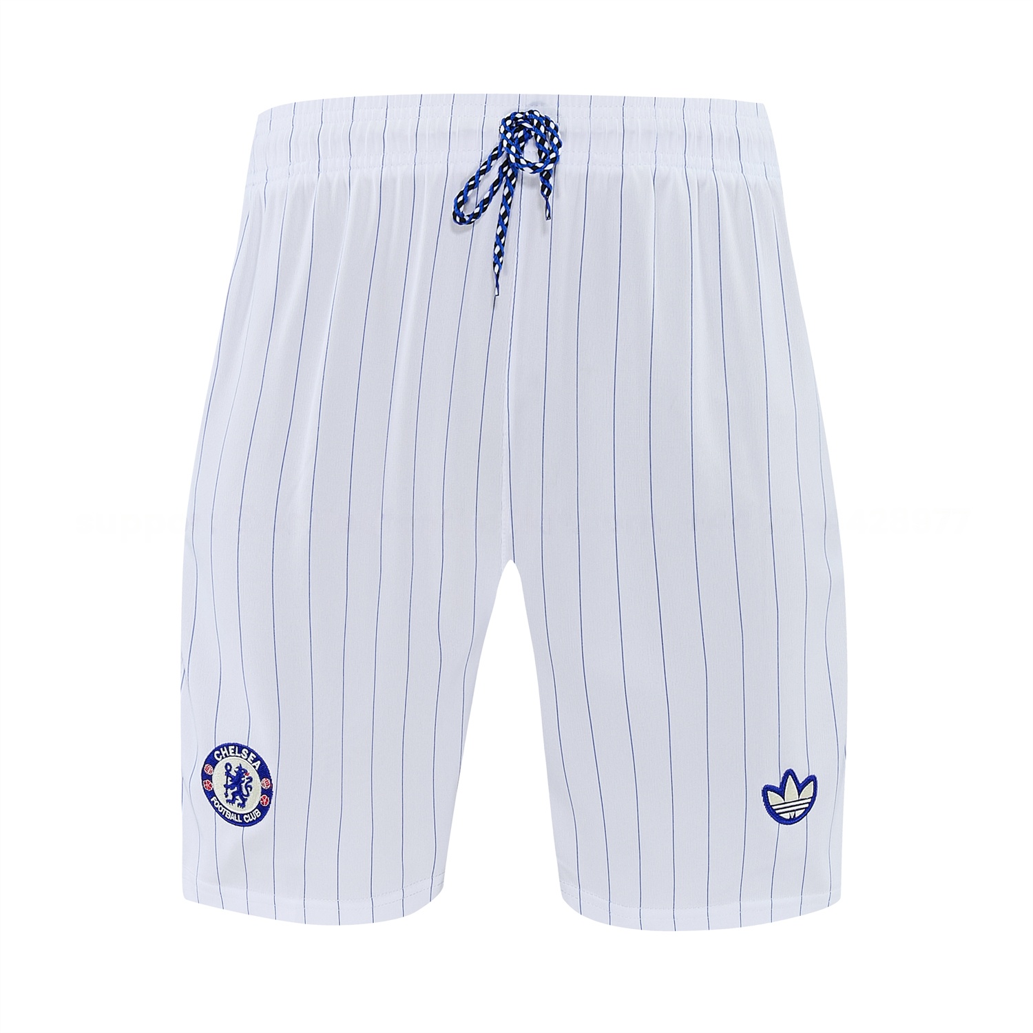 C.H.E.L.S.E.A 25-26 Retro Style Vest Training Set - Blue Top & White With Blue Stripes Pants - Unitedfutballjersey