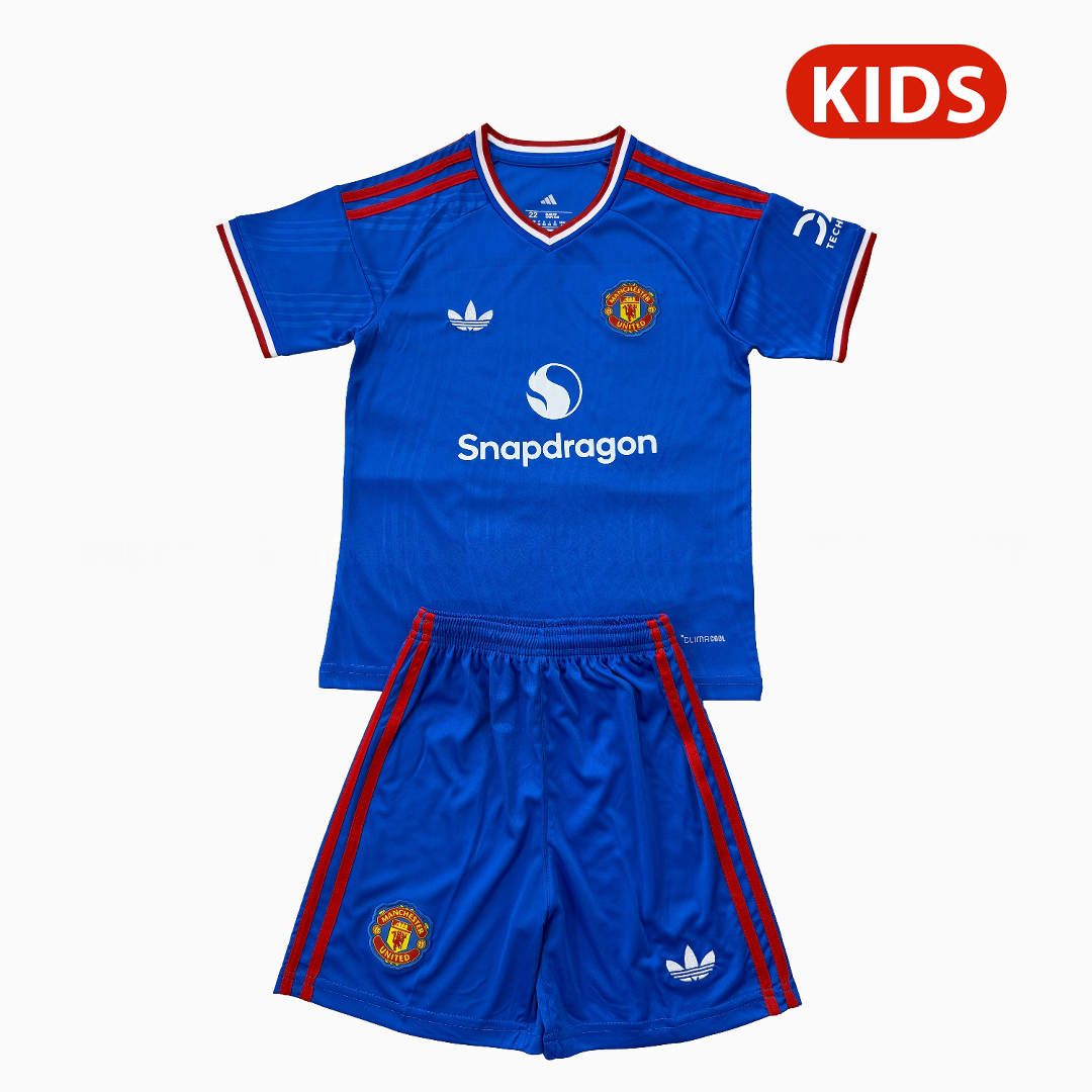 Manchester United 26-27 Snapdragon Blue Special Kids Kit - Unitedfutballjersey