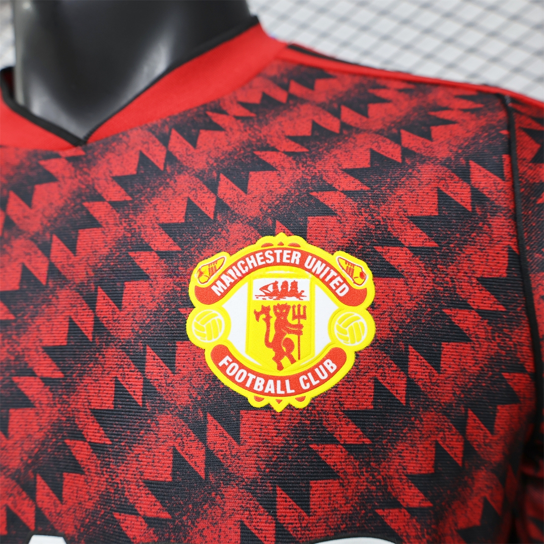 Manchester United 26-27 Terrace Icon Retro Casual Style Red Jersey - Player Version - Unitedfutballjersey