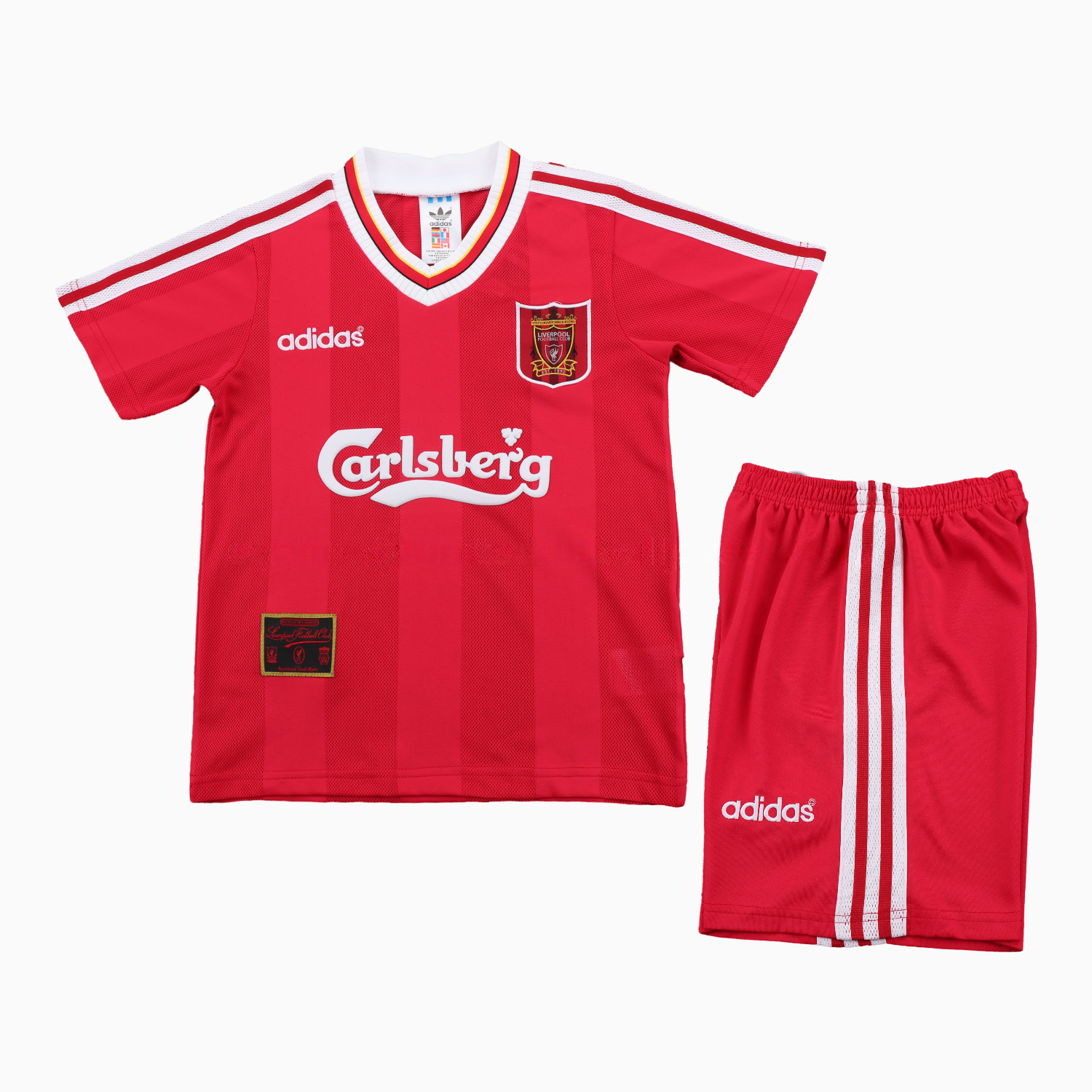 Retro Liver.pool 1995-96 Home Kids Kit - Unitedfutballjersey