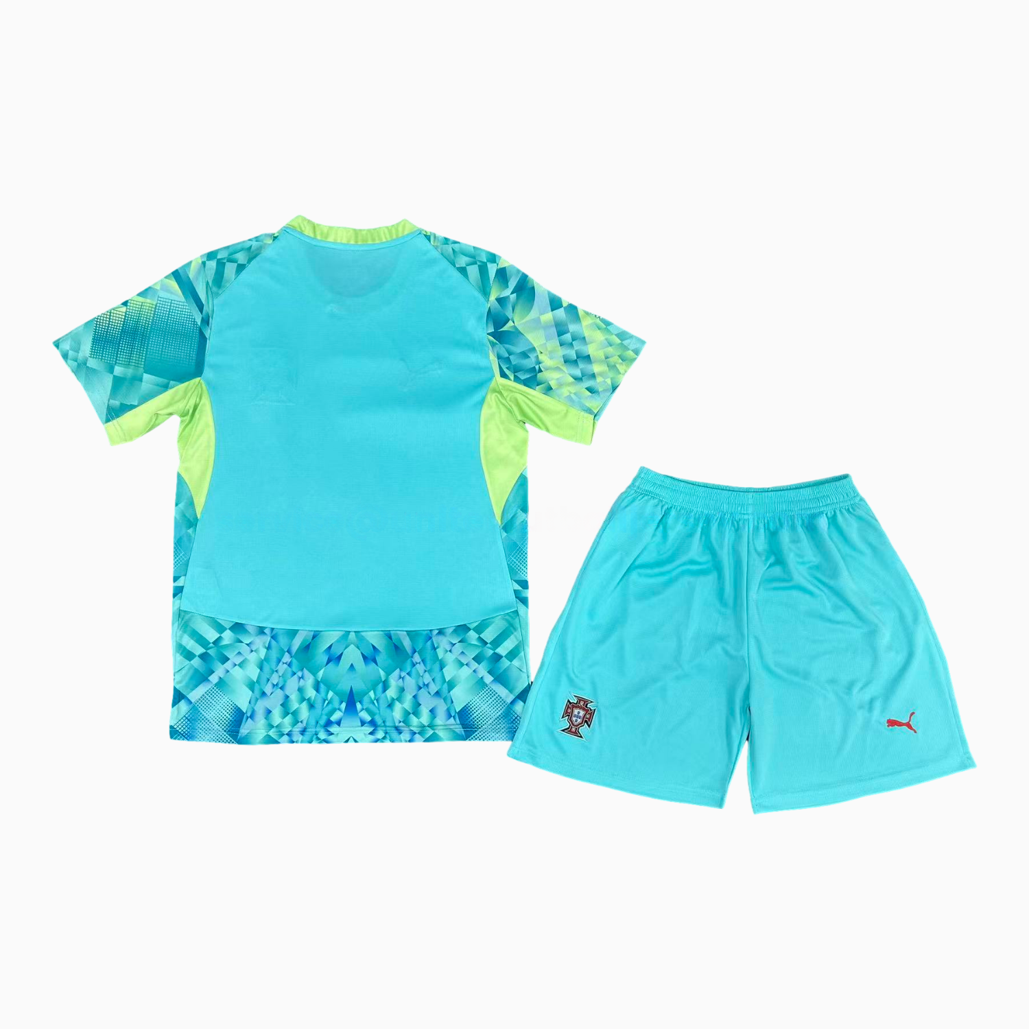 Portugal 2026 Goalkeeper Green Men's Adult Jersey Set - Fans Version - Unitedfutballjersey