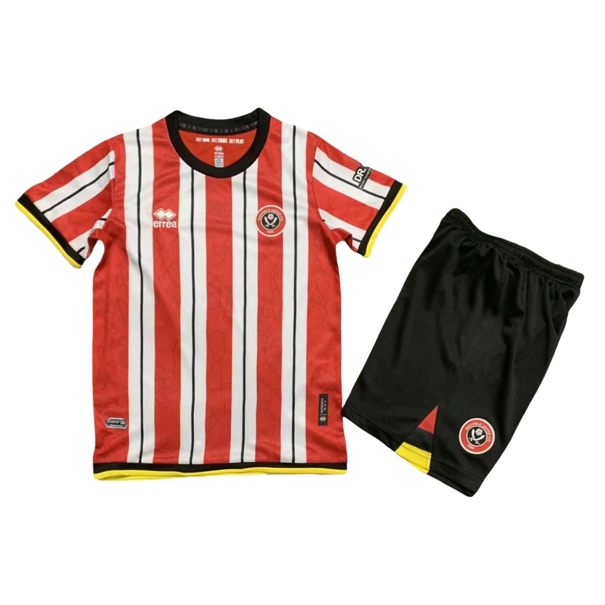 Sheffield United 24-25 Home Kids Kit - Unitedfutballjersey