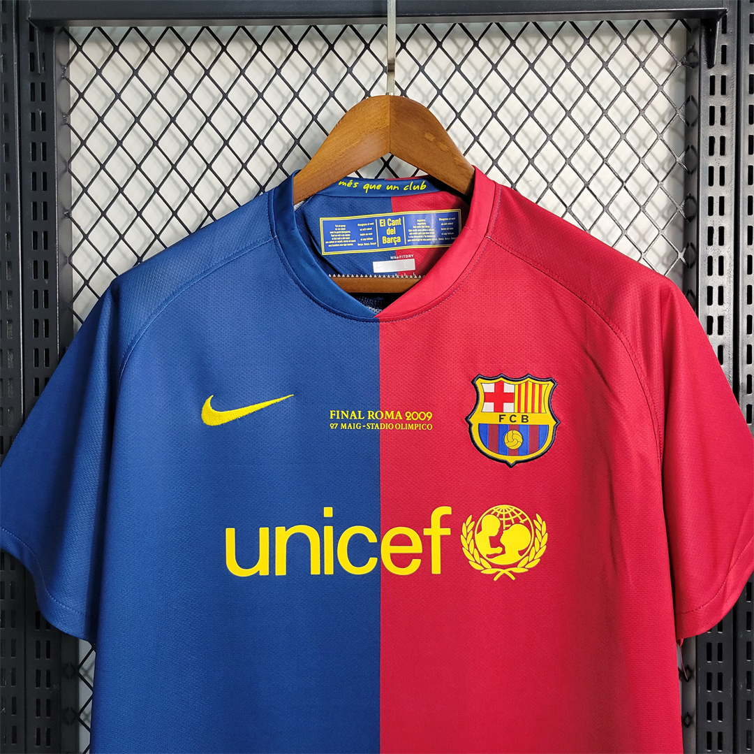 B.A.R.S.A Retro 08-09 Home Stadium Jersey - Unitedfutballjersey