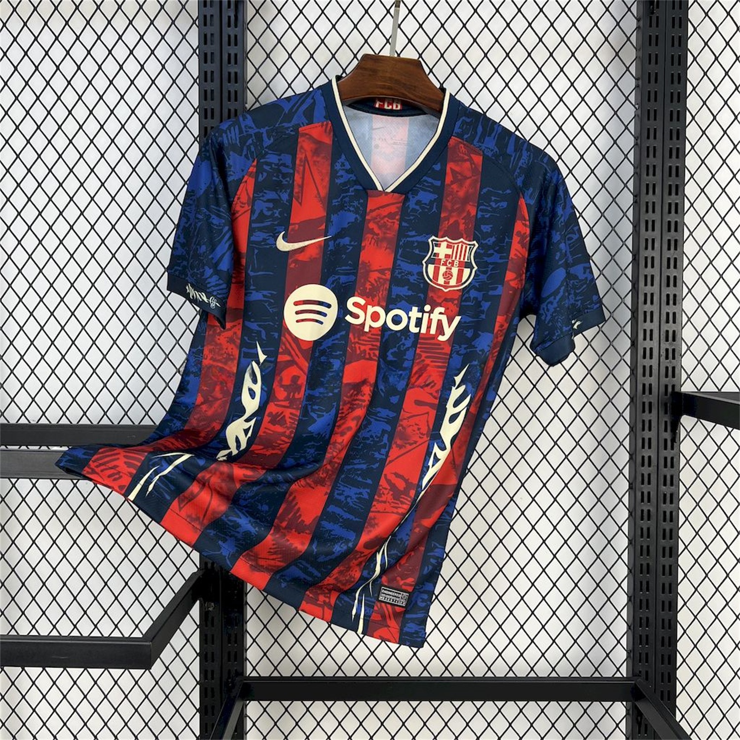 Barcelona 25-26 Red & Blue Random Graffiti Pattern Jersey - Fans Version - Unitedfutballjersey