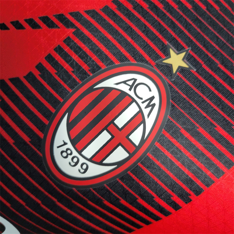 AC Milan 23-24 Home Stadium Jersey - Player Version - Unitedfutballjersey
