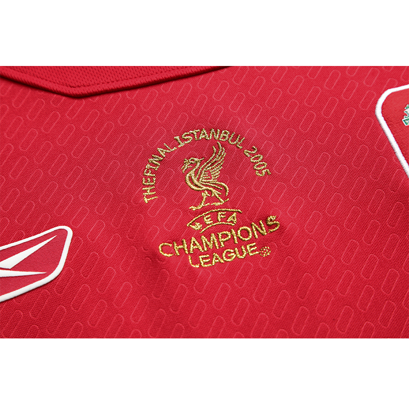 Retro Liver.pool 2005 Home Stadium Jersey - with UEFA Champions League Final Patch - Unitedfutballjersey