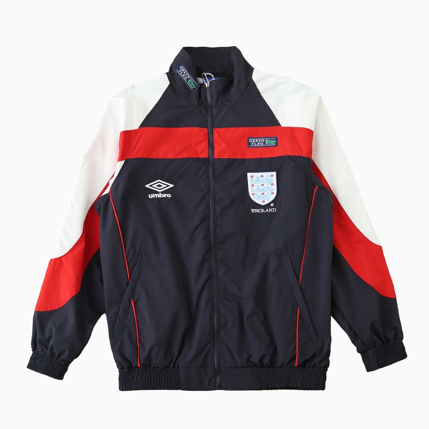 Retro England 1998 Windbreaker - Black - Unitedfutballjersey