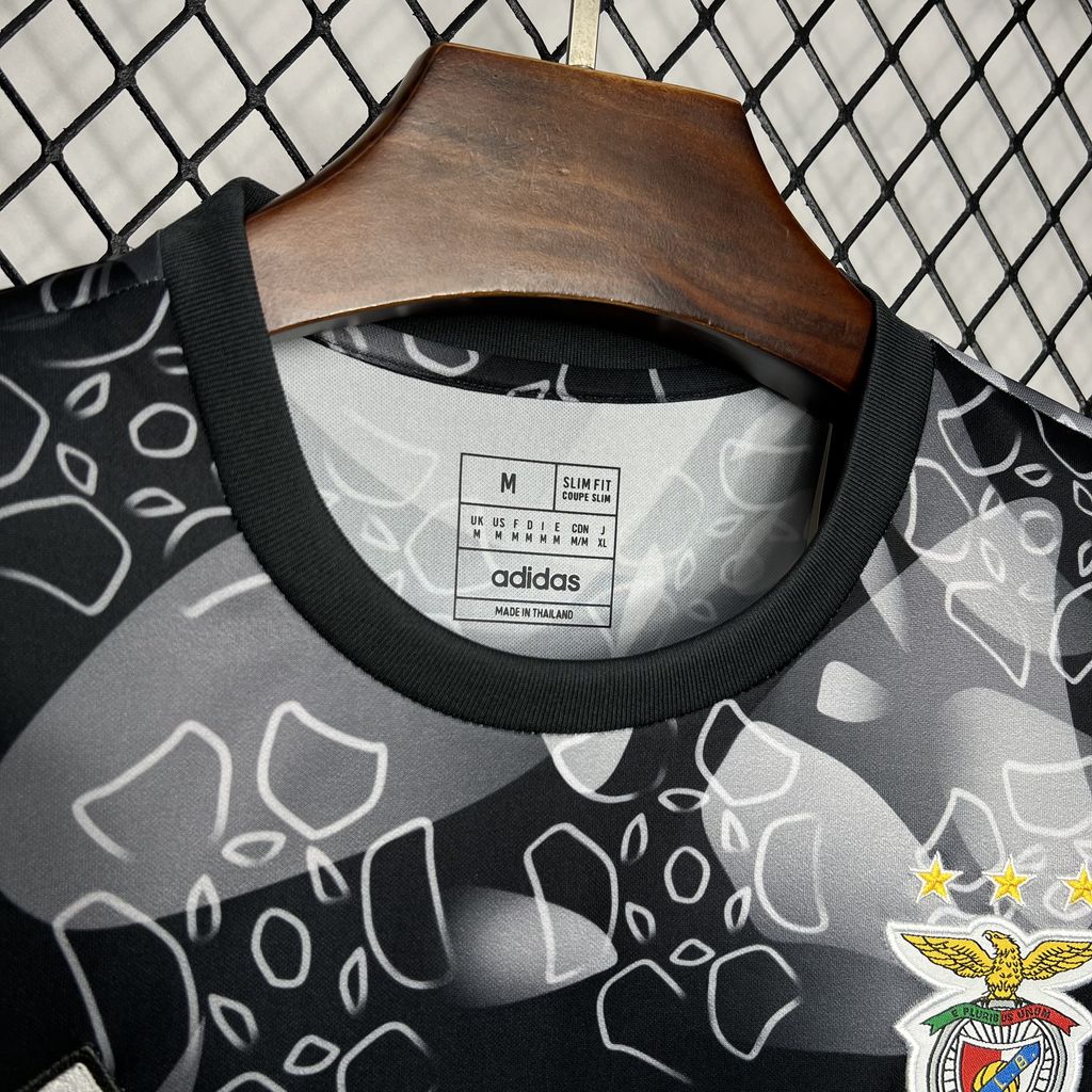 Benfica 24-25 Black Pre-match Training Jersey - Fans Version - Unitedfutballjersey