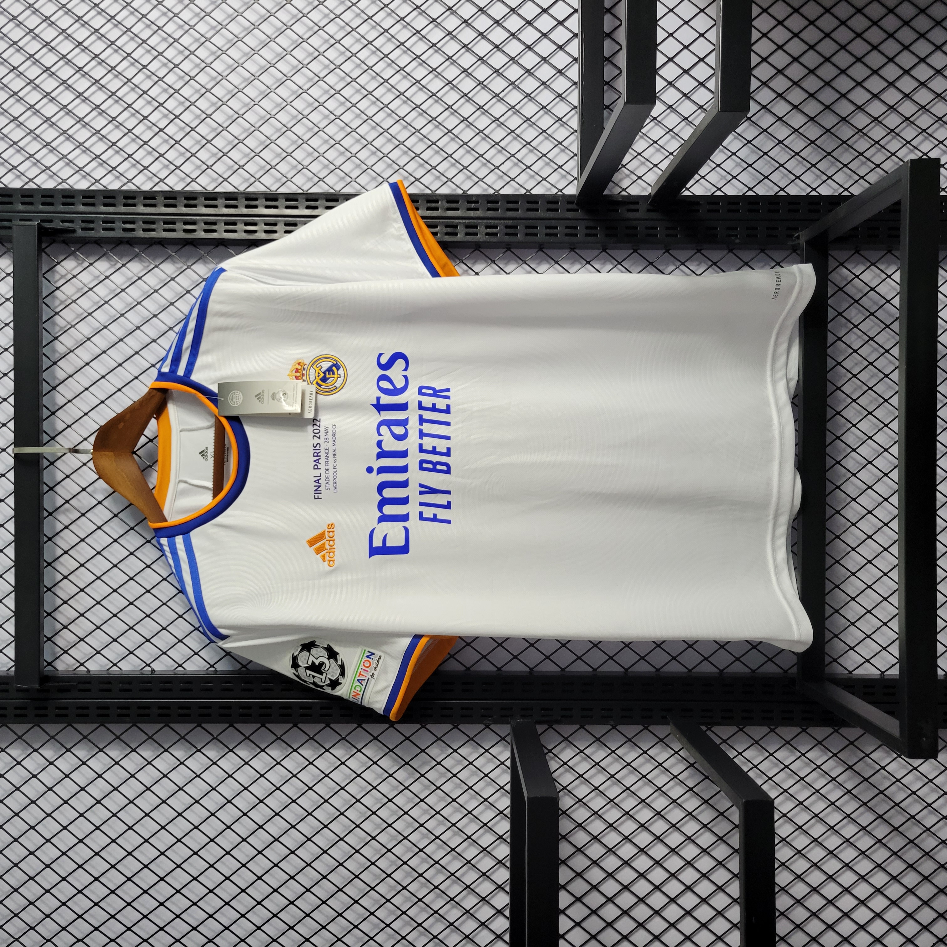 Retro Real Madrid 21-22 Home Stadium Jersey - Champions League Final - Unitedfutballjersey