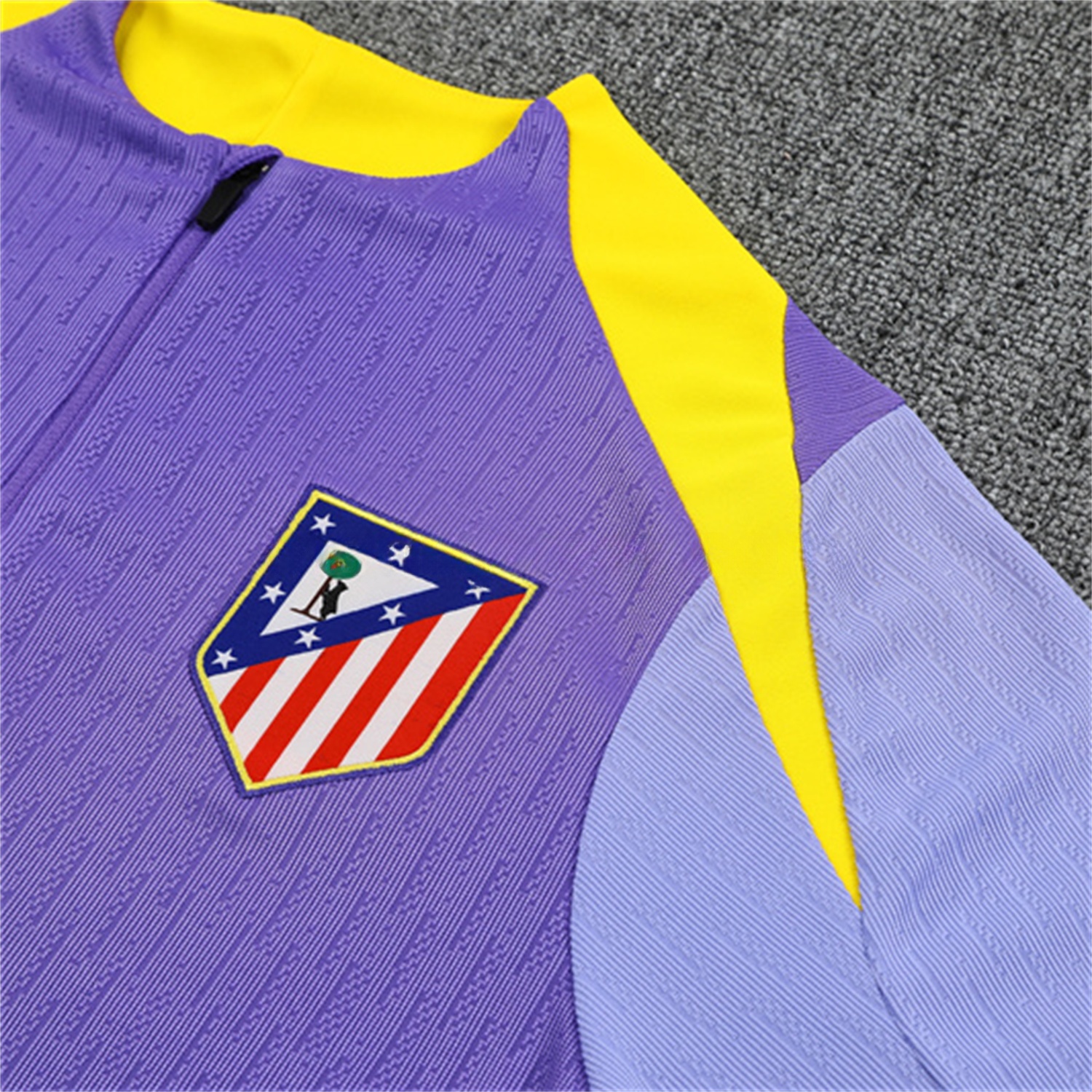Atletico Madrid 25-26 Kid Long Sleeves Training Set - Purple Top & Purple Pants - Unitedfutballjersey