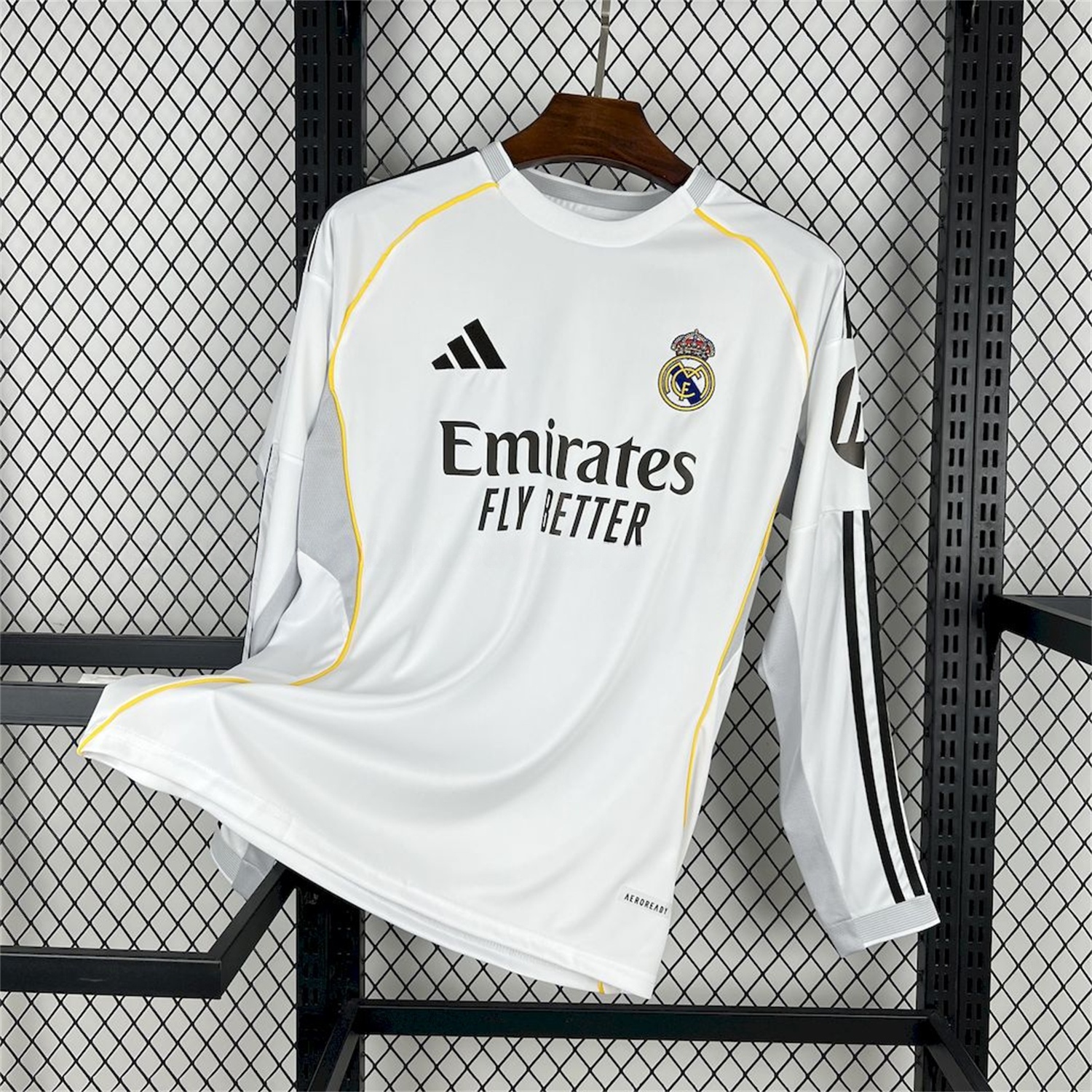 Real Madrid 25-26 Home Long Sleeves Jersey - Fans Version - Unitedfutballjersey