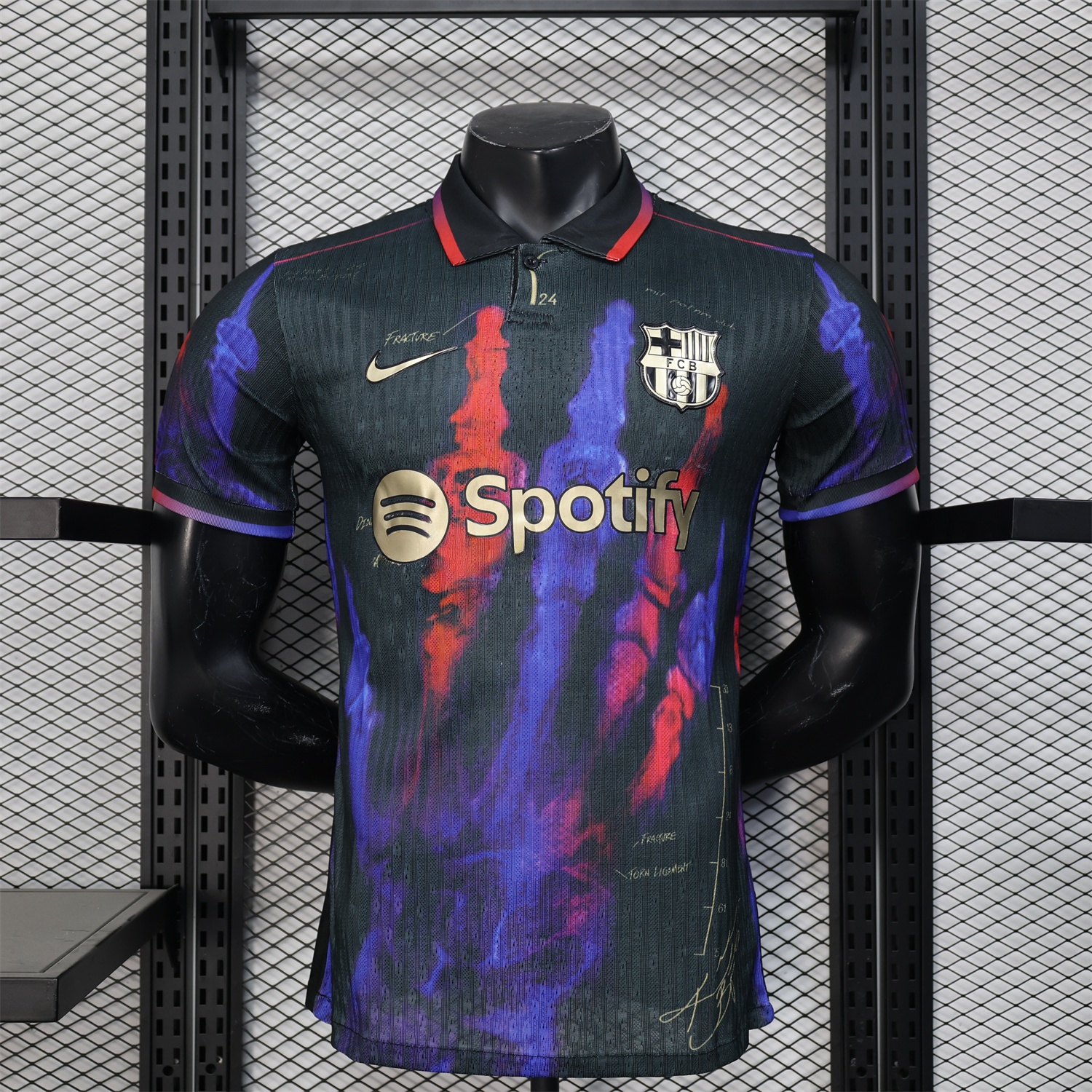 Barcelona 24-25 Red and Blue Hand Special Edition Jersey - Player Version - Unitedfutballjersey