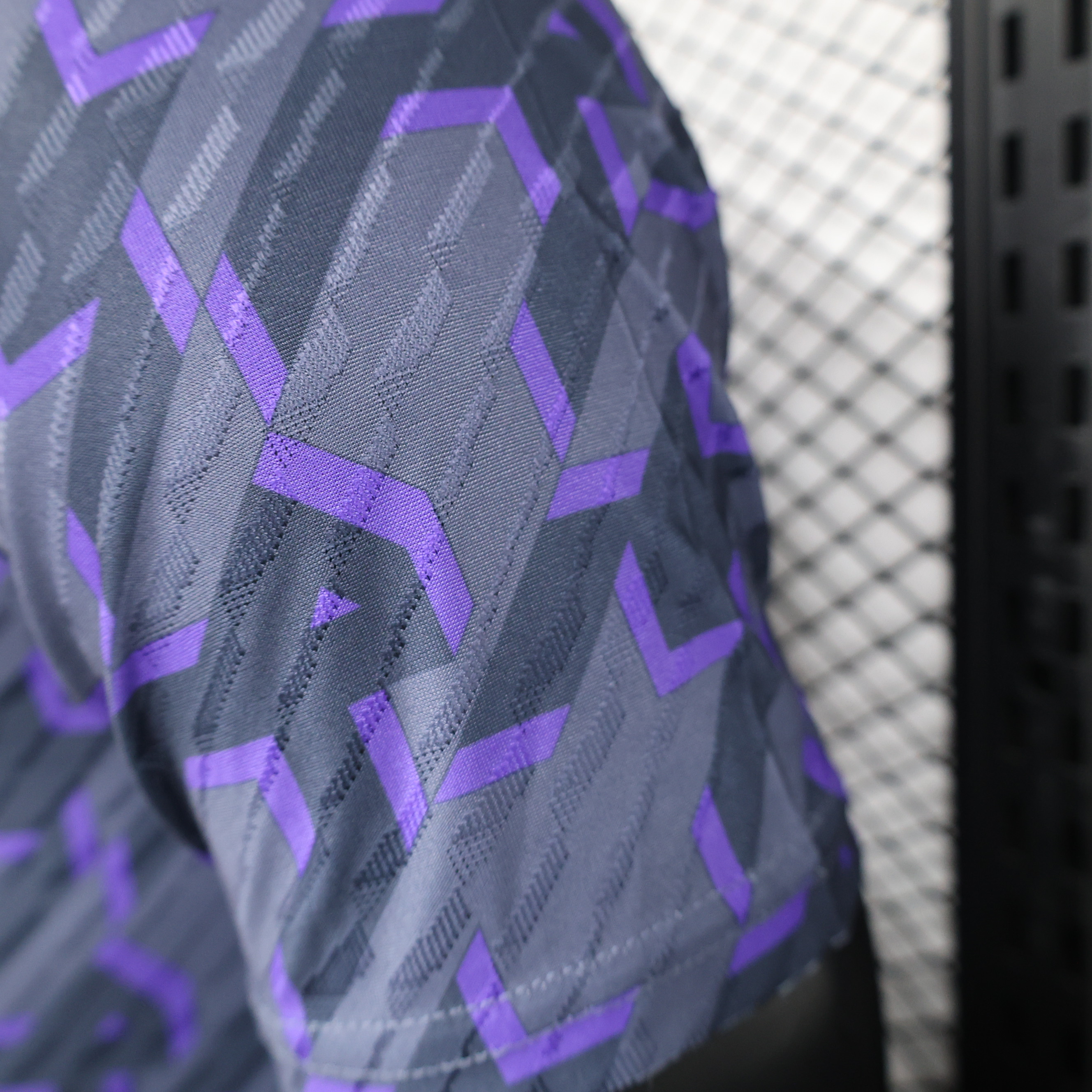 Real Madrid 23-24 Houndstooth Pattern Pre-match Jersey - Player Version - Unitedfutballjersey