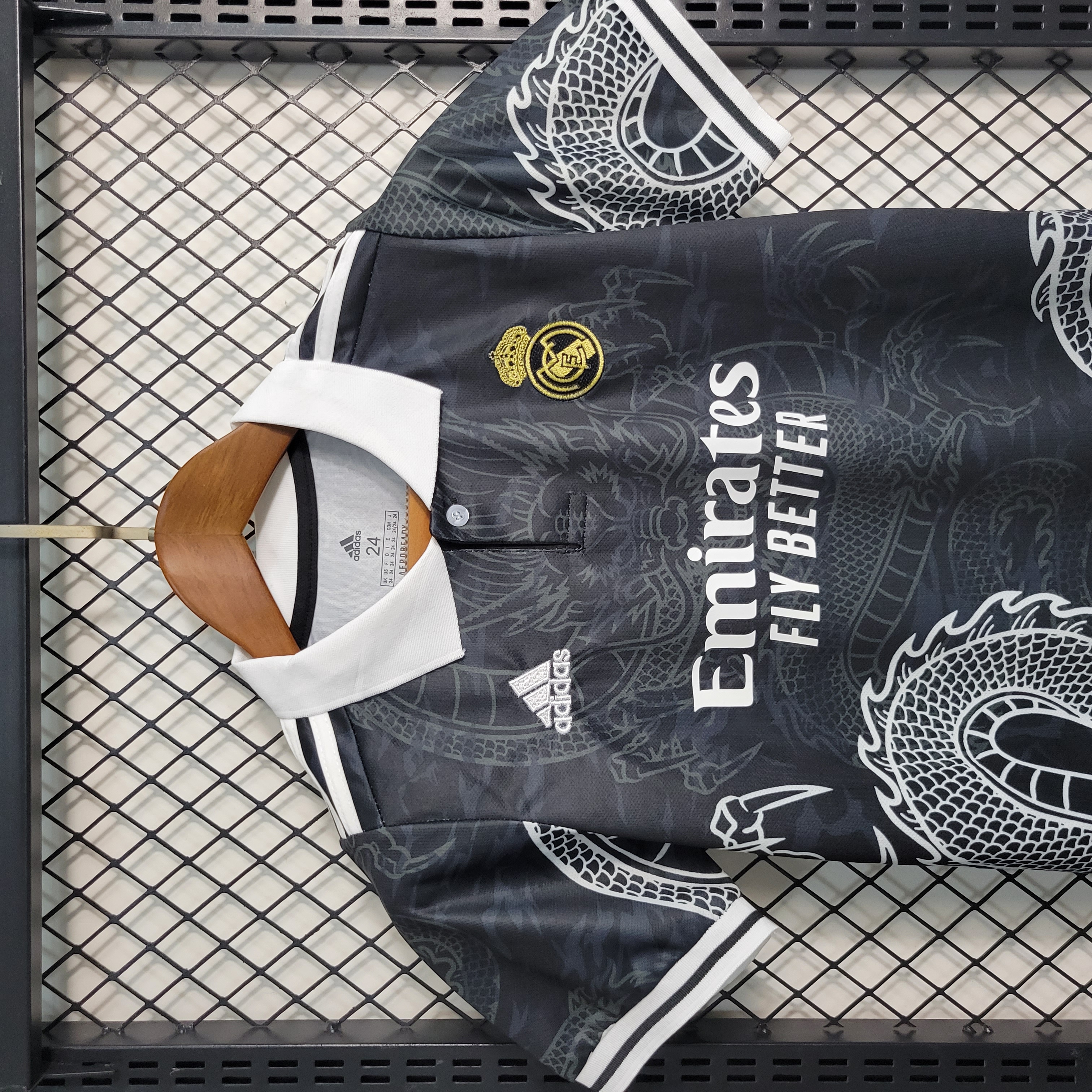 23-24 Real Madrid Special Edition Black Kit - Kids Kit - Unitedfutballjersey