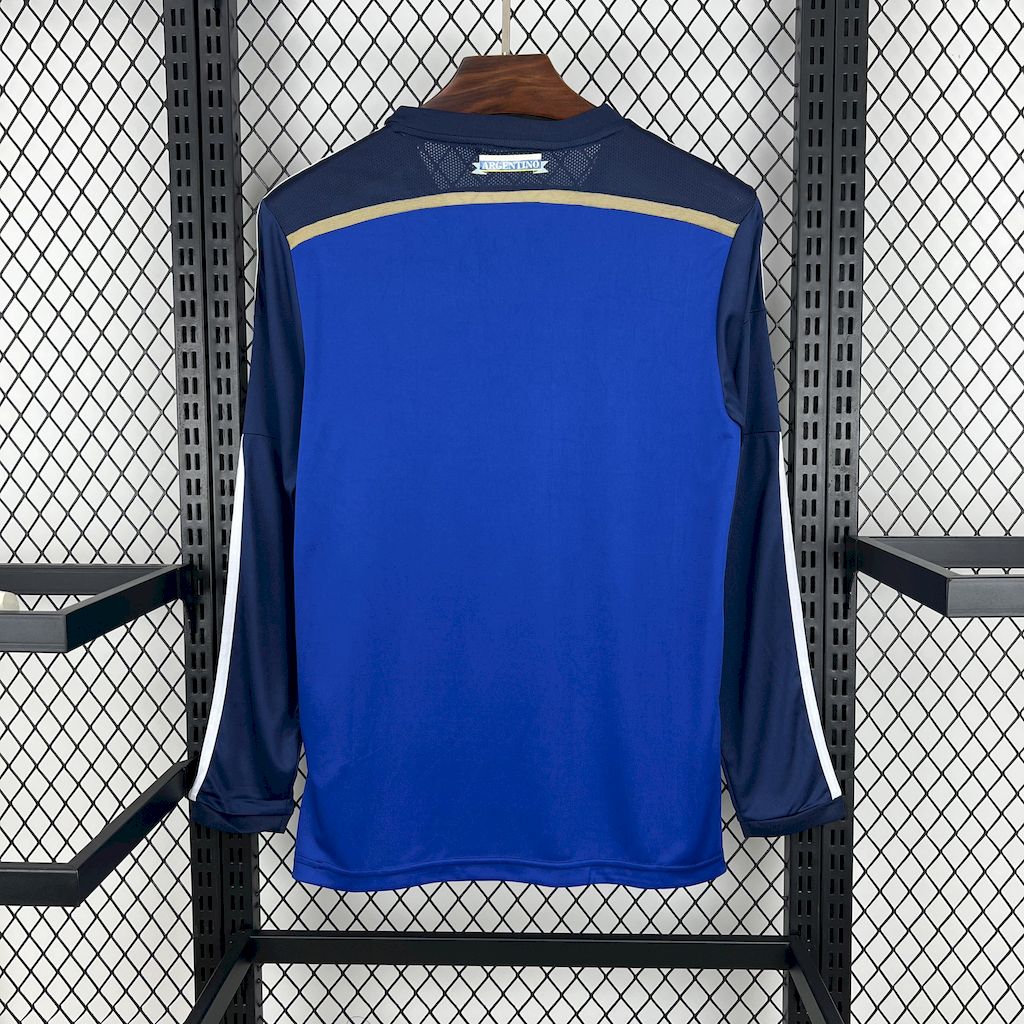 Retro Argentina 2014 Away Long Sleeves Jersey - Unitedfutballjersey