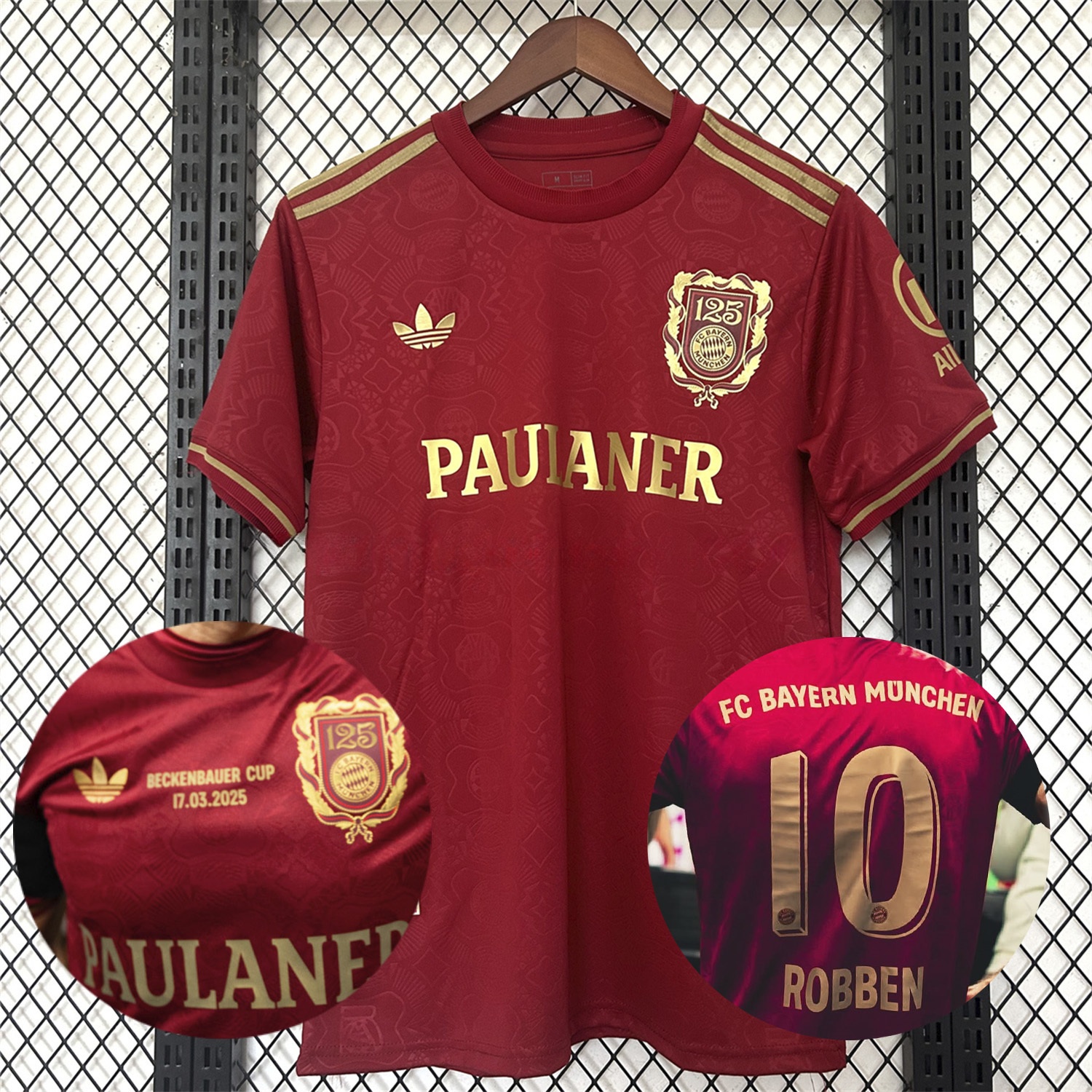 Bayern Munich 2025 125th Anniversary Beckenbauer Cup Jersey - Fans Version ( Optional Chest Tranfer ) - Unitedfutballjersey