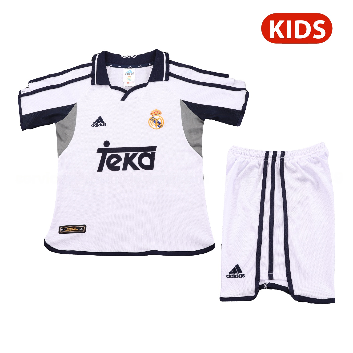 Retro Real Madrid 2000-01 Home Kids Kit - Unitedfutballjersey