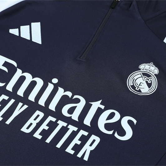Real Madrid 24-25 Long Sleeve Training Set - Deep Blue - Unitedfutballjersey