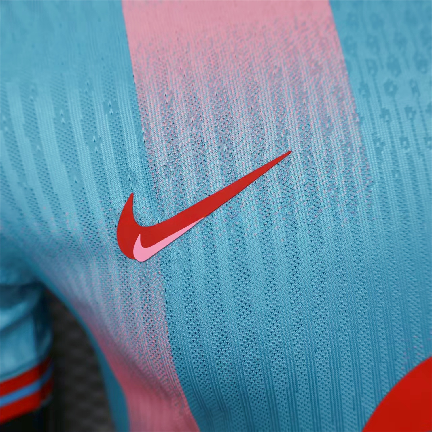 Barcelona 25-26 Orange Logo Pink & Light Blue Special Jersey - Player Version - Unitedfutballjersey