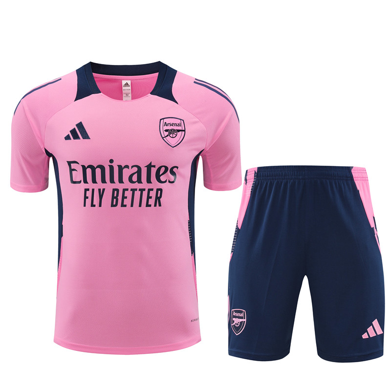 Arsenal 24-25 Short-Sleeve Training Set - Pink - Unitedfutballjersey