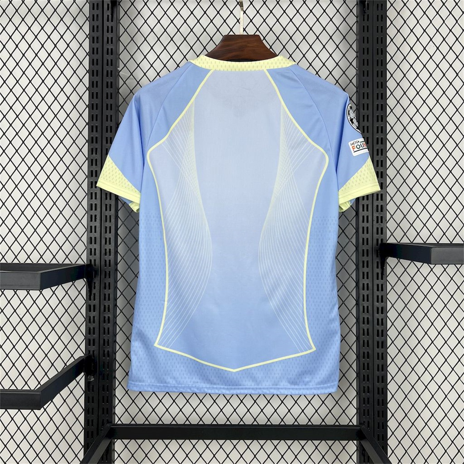 B.A.R.S.A 25-26 T90 Yellow Lines Light Blue Special Jersey - Fans Version - Unitedfutballjersey