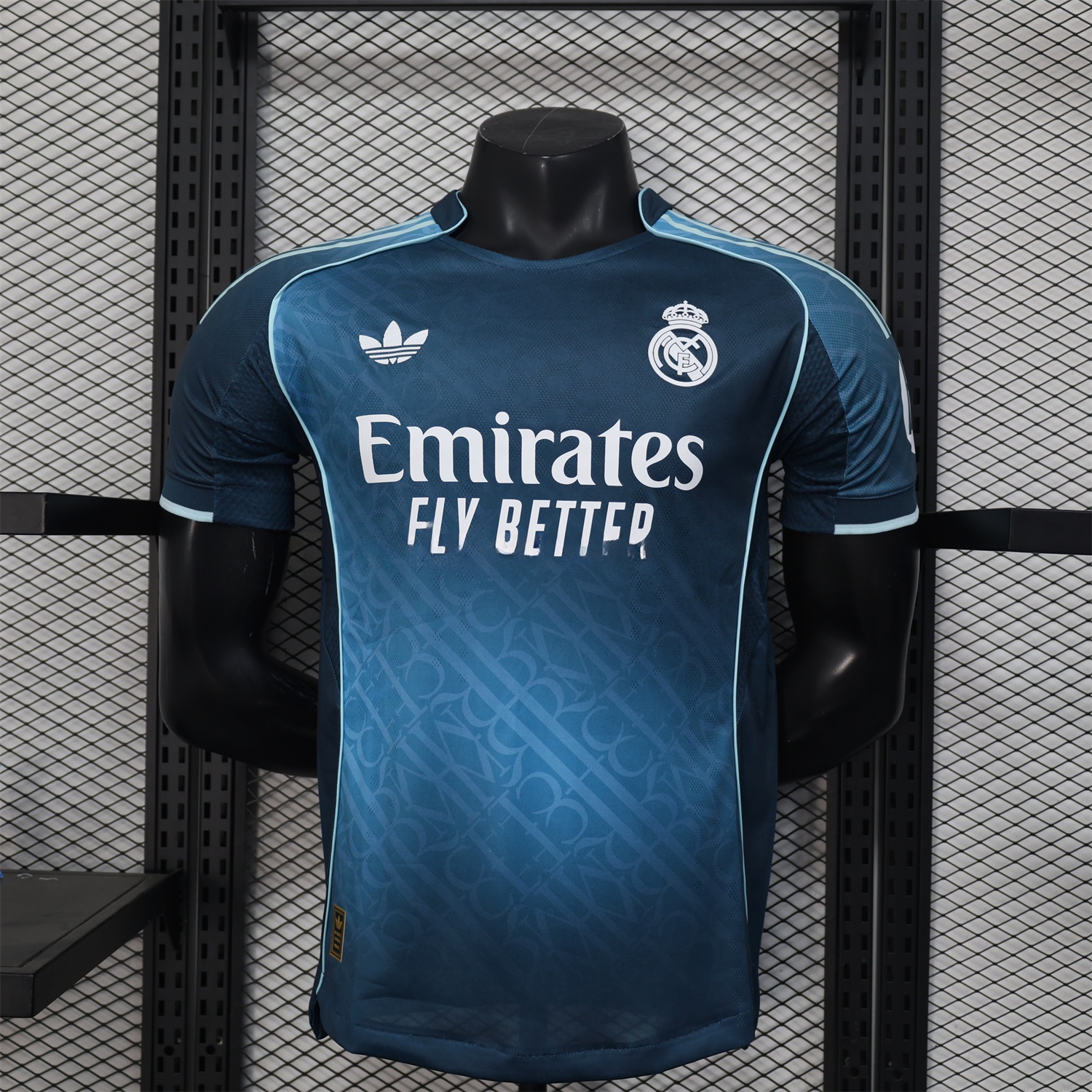 Real Madrid 25-26 Blue Gradient Jersey with RMFC Pattern - Player Version - Unitedfutballjersey