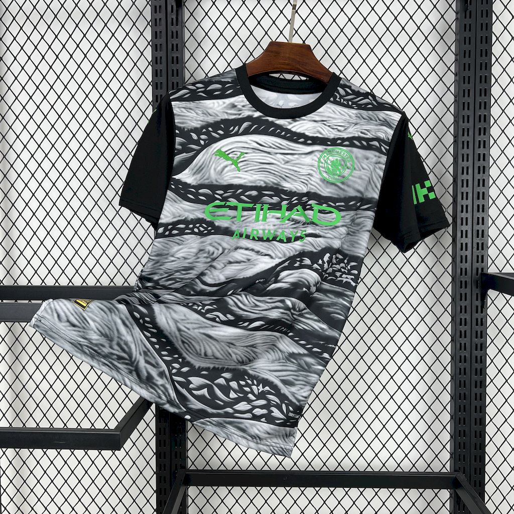 Manchester City 24-25 Black White Fan-designed Special Edition Jersey - Fans Version - Unitedfutballjersey