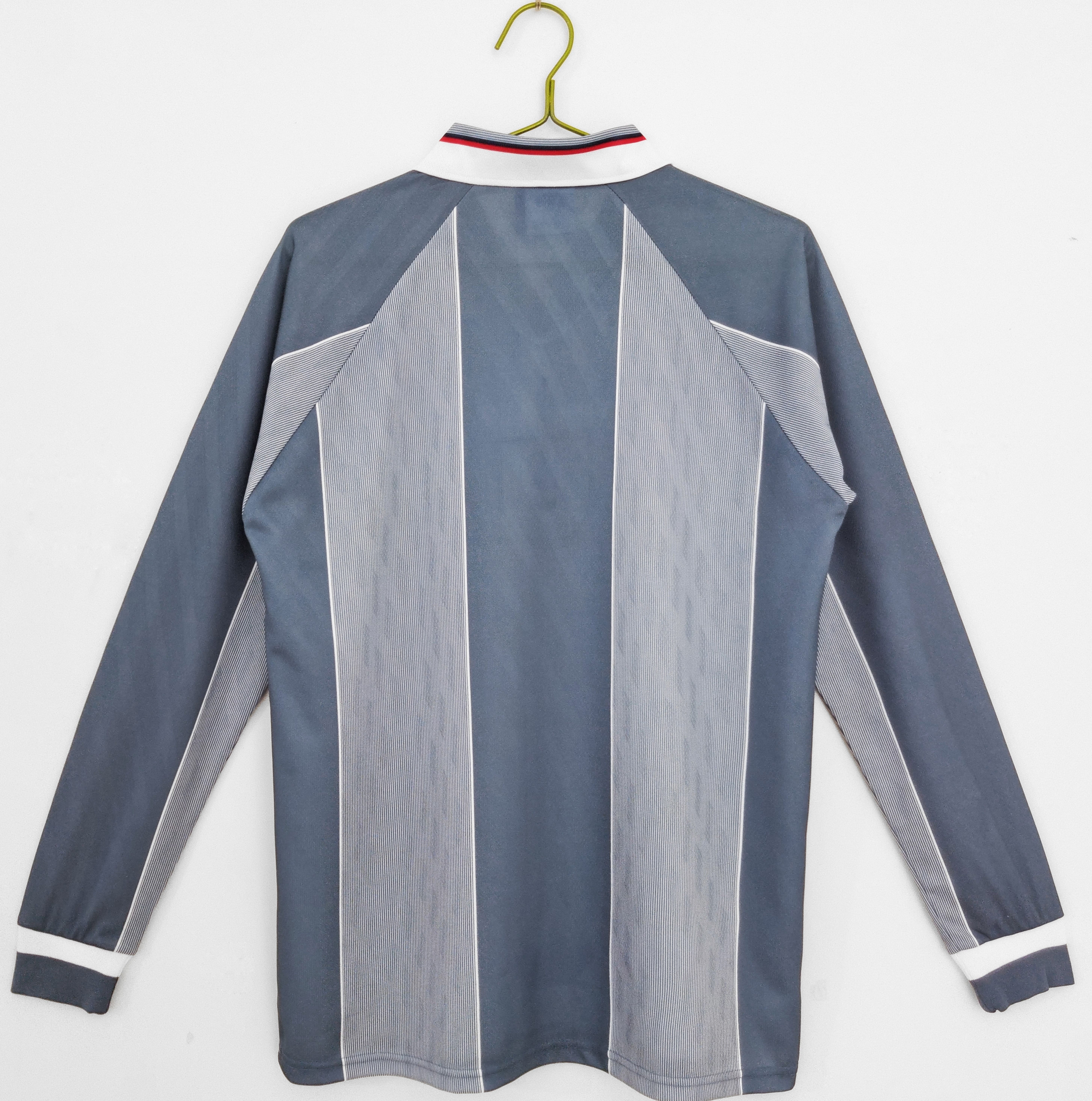 Retro England 1996 Away Stadium Long Sleeve Jersey - Unitedfutballjersey