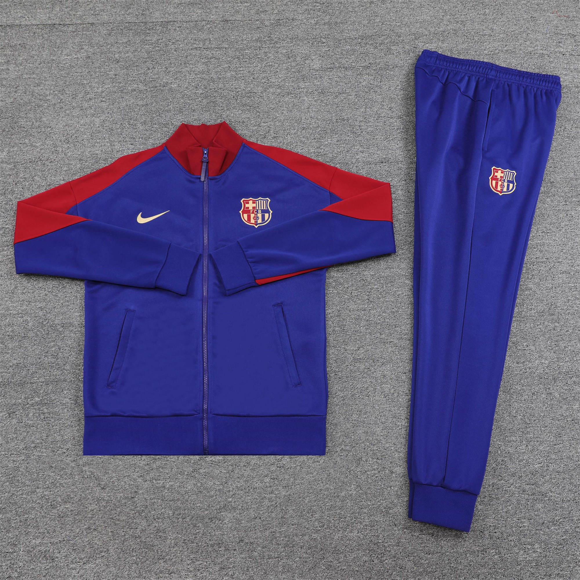 Barcelona 24-25 Jacket Training Tracksuit - Blue & Red - Unitedfutballjersey